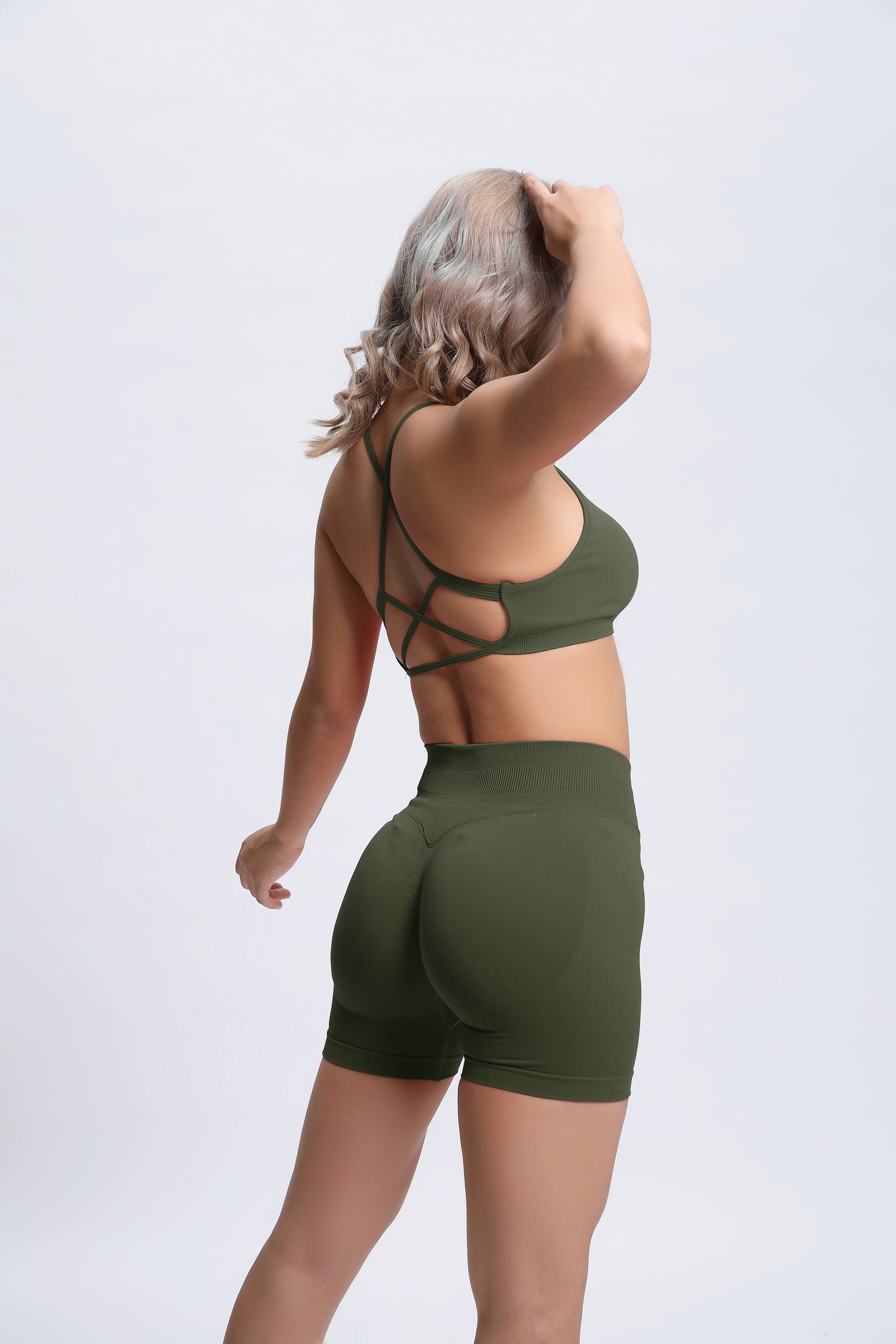 Joy | Sculpt Short Met Scrunch – Groen