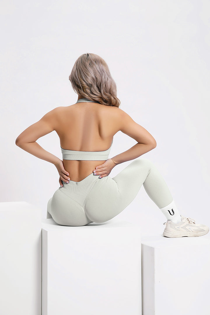 Beau | Premium High Performance Scunch Legging - Ivoor