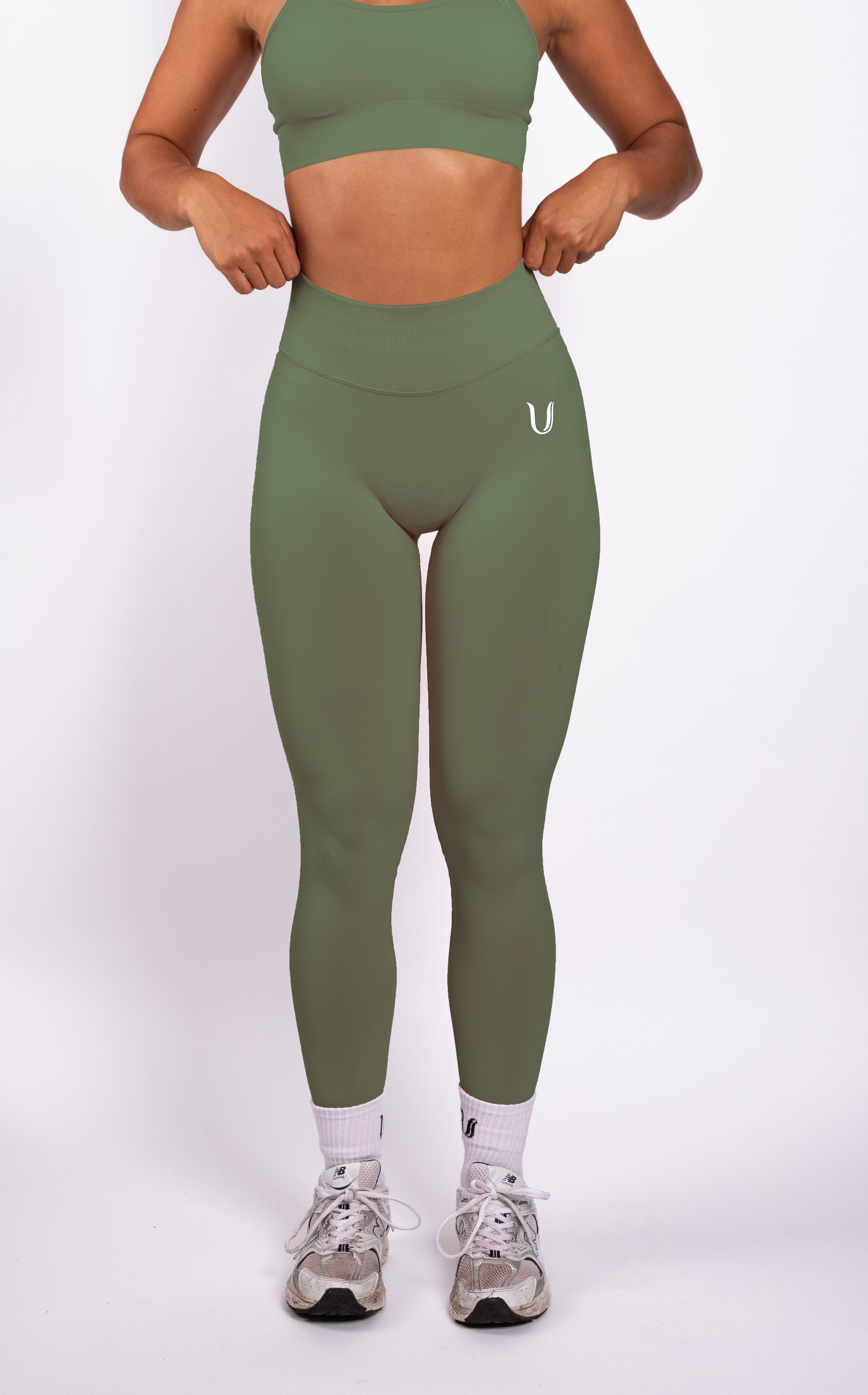 Beau | Premium High Performance Scunch Legging - Groen