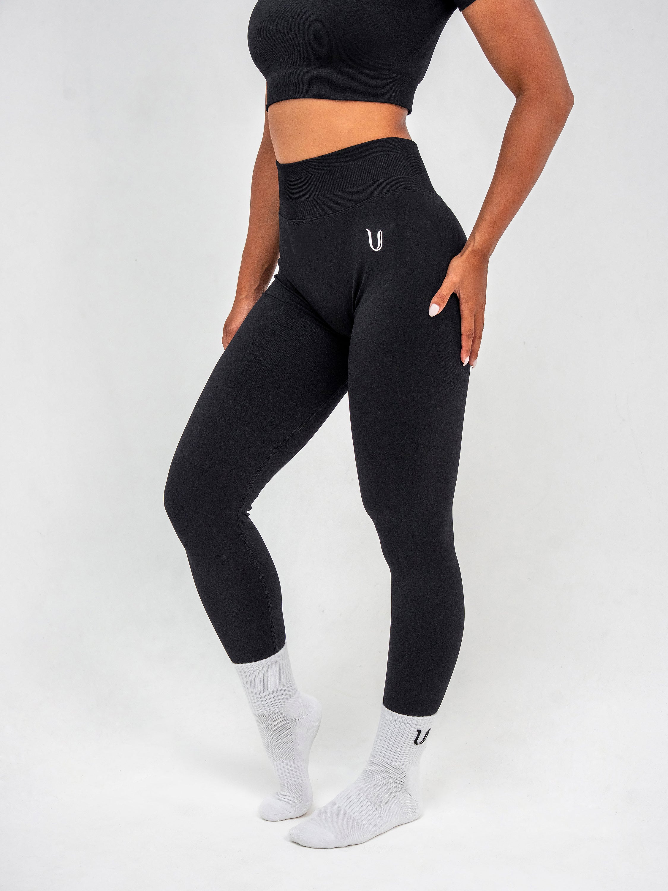 Luna | Premium Seamless Scrunch Legging - Zwart