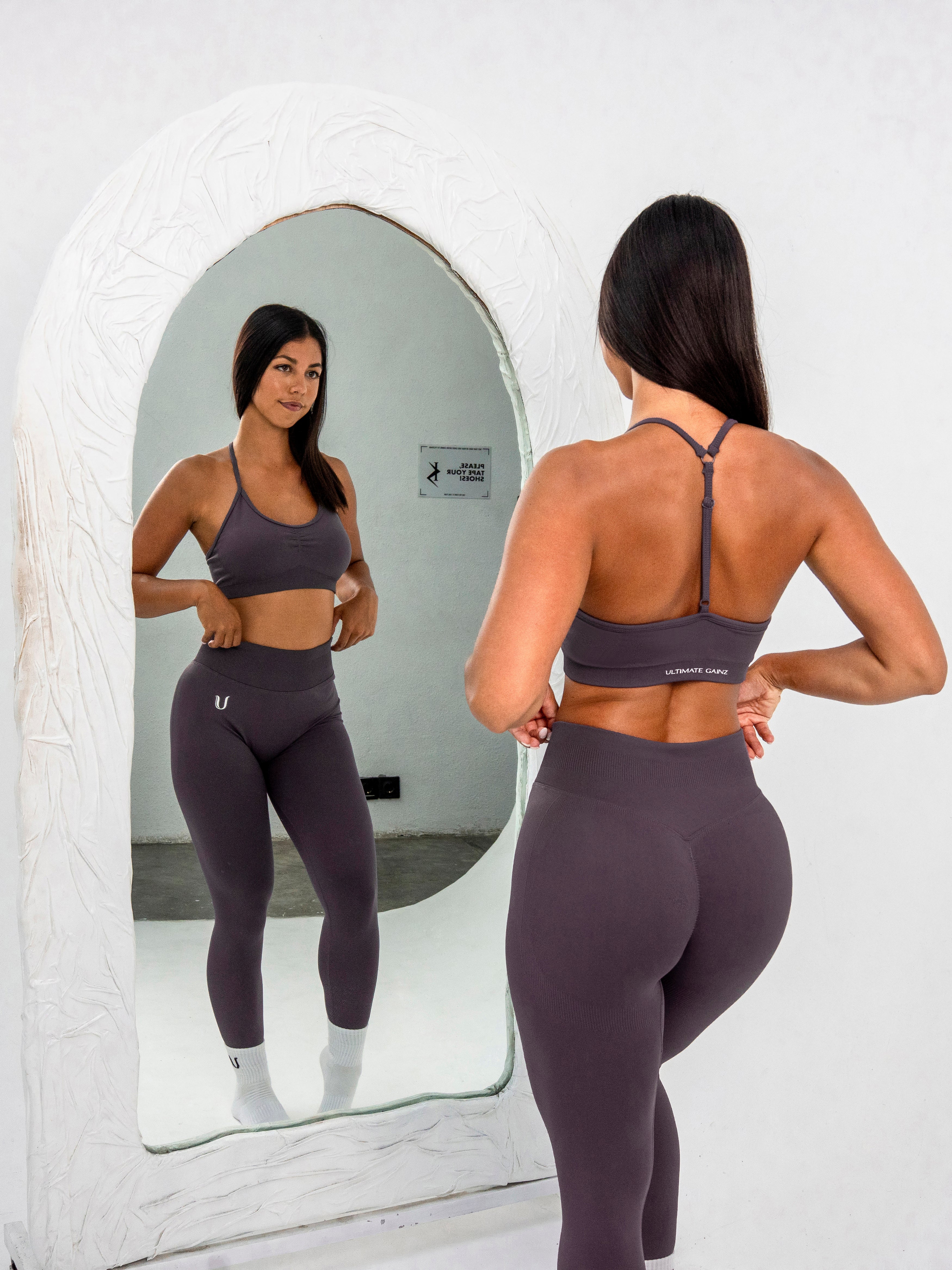 Luna | Premium Seamless Scrunch Legging - Oudpaars