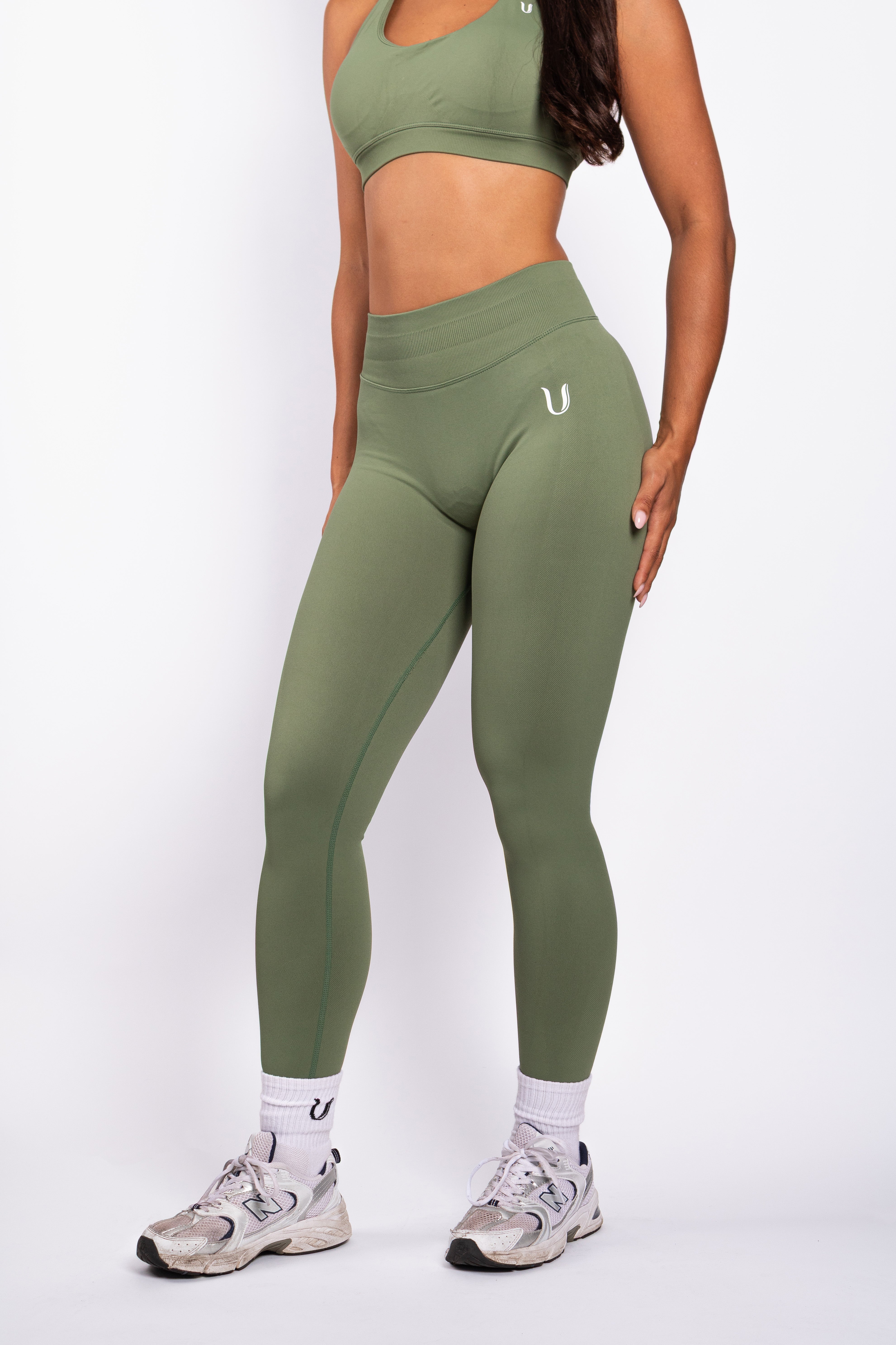 Beau | Premium High Performance Scunch Legging - Groen