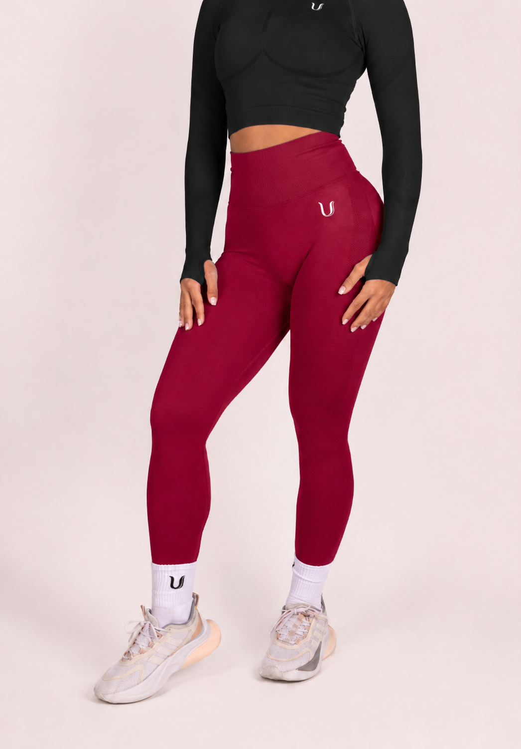 Leonie | Premium Scrunch Legging - Rood