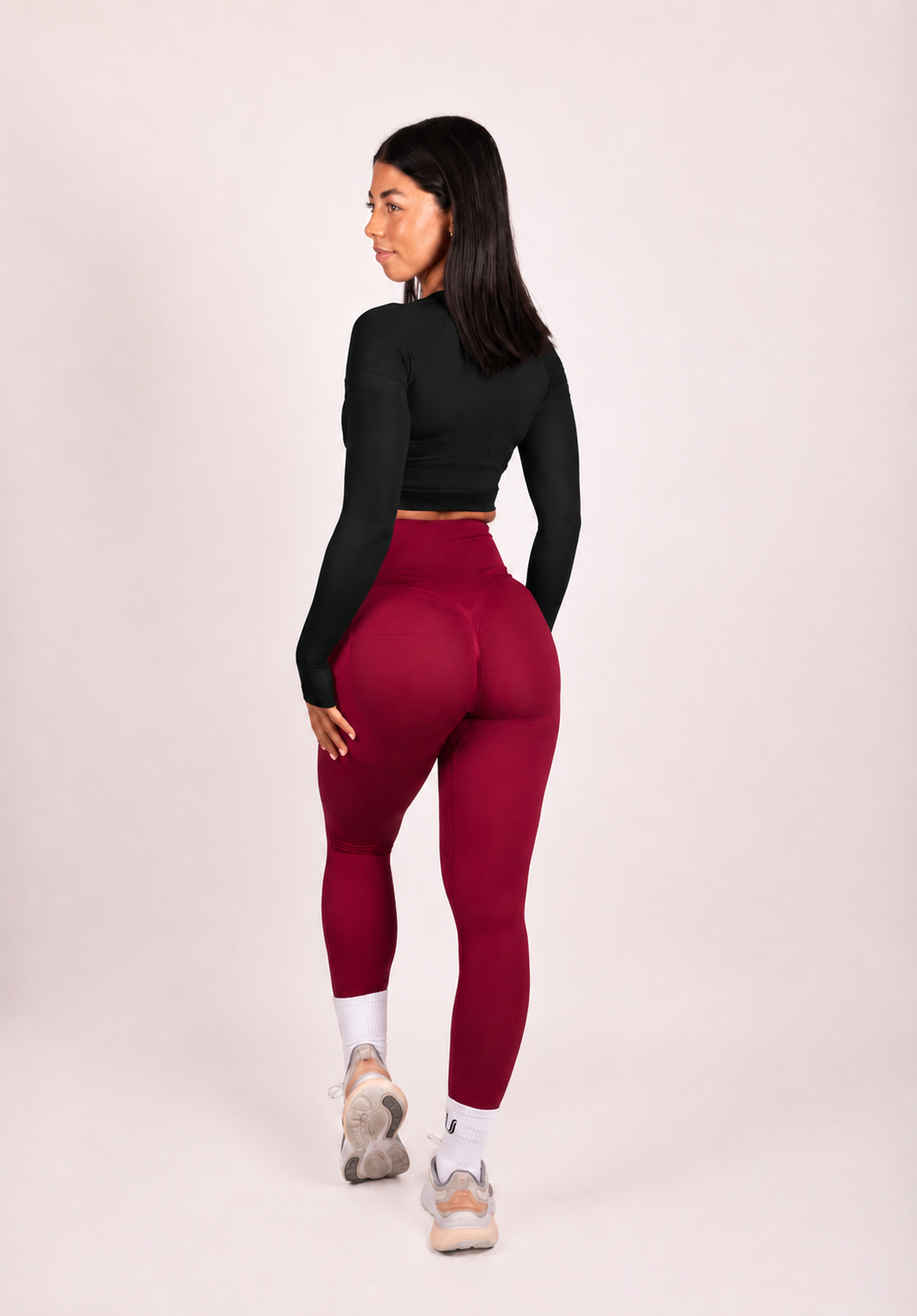 Leonie | Premium Scrunch Legging - Rood