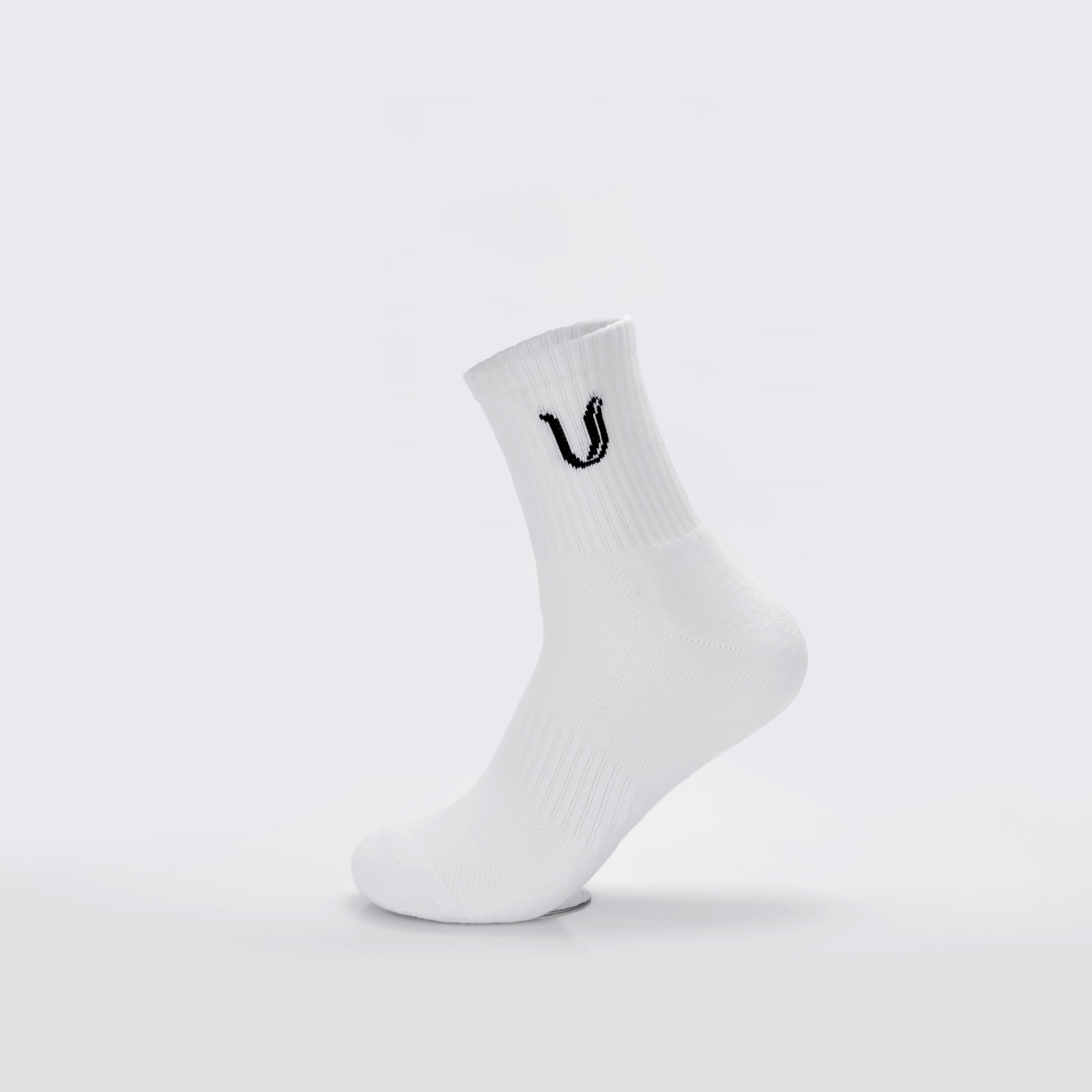 Ultimate Gainz - Performance Sokken Unisex - Wit 3 Paar