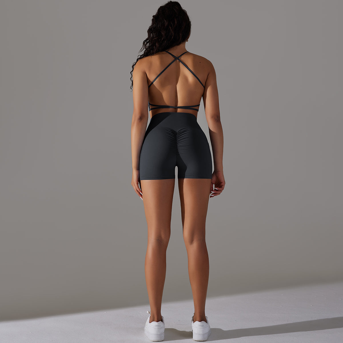 Mila | Short Set Zwart - Ultimate Gainz