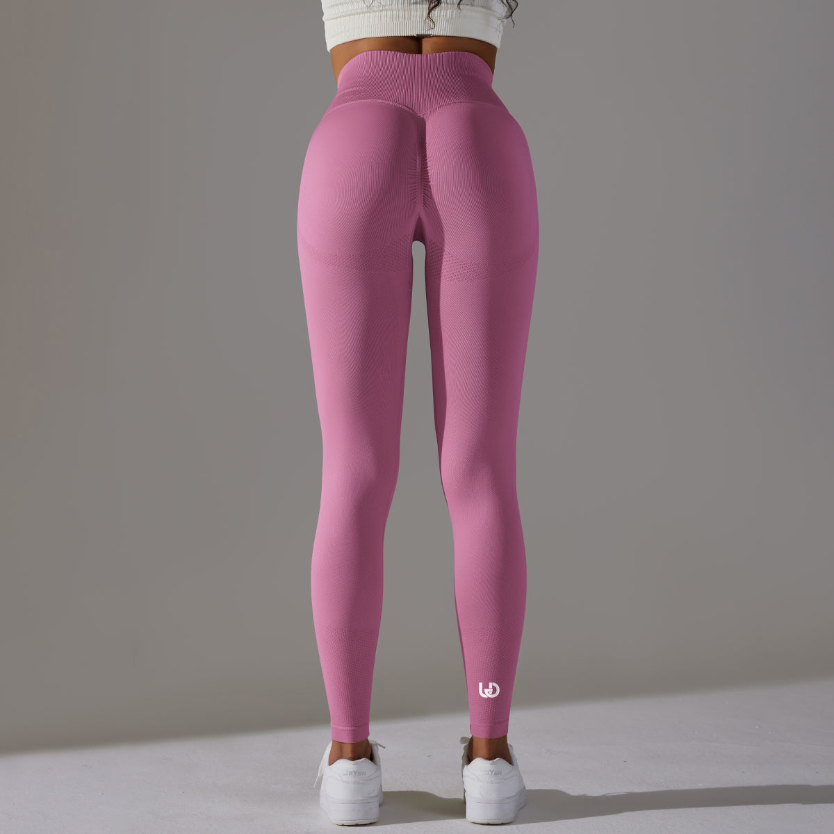 Celine | Legging Taille Haute Froncé - Rose