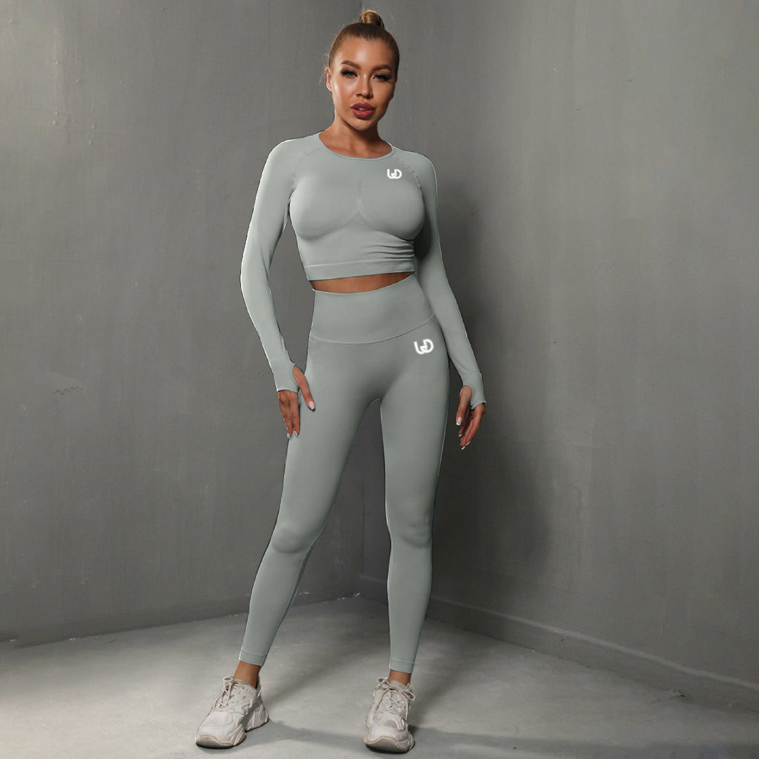 Leonie | Premium Scrunch Legging - Gray