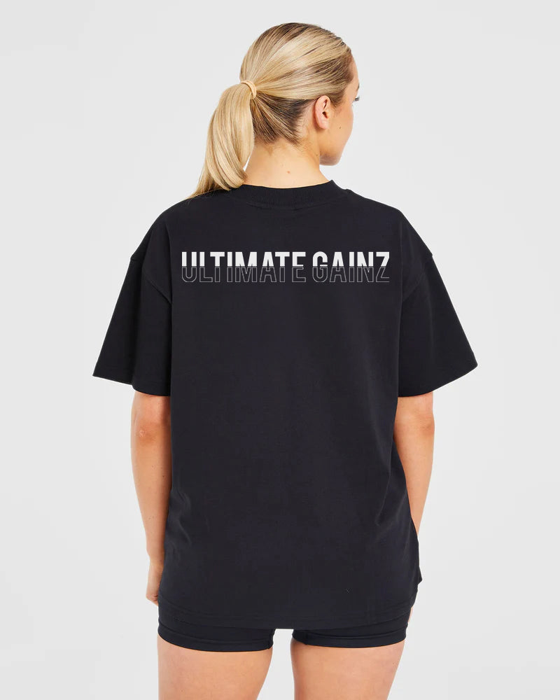 Ultimate Gainz | Oversized Shirt Unisex - Weiß