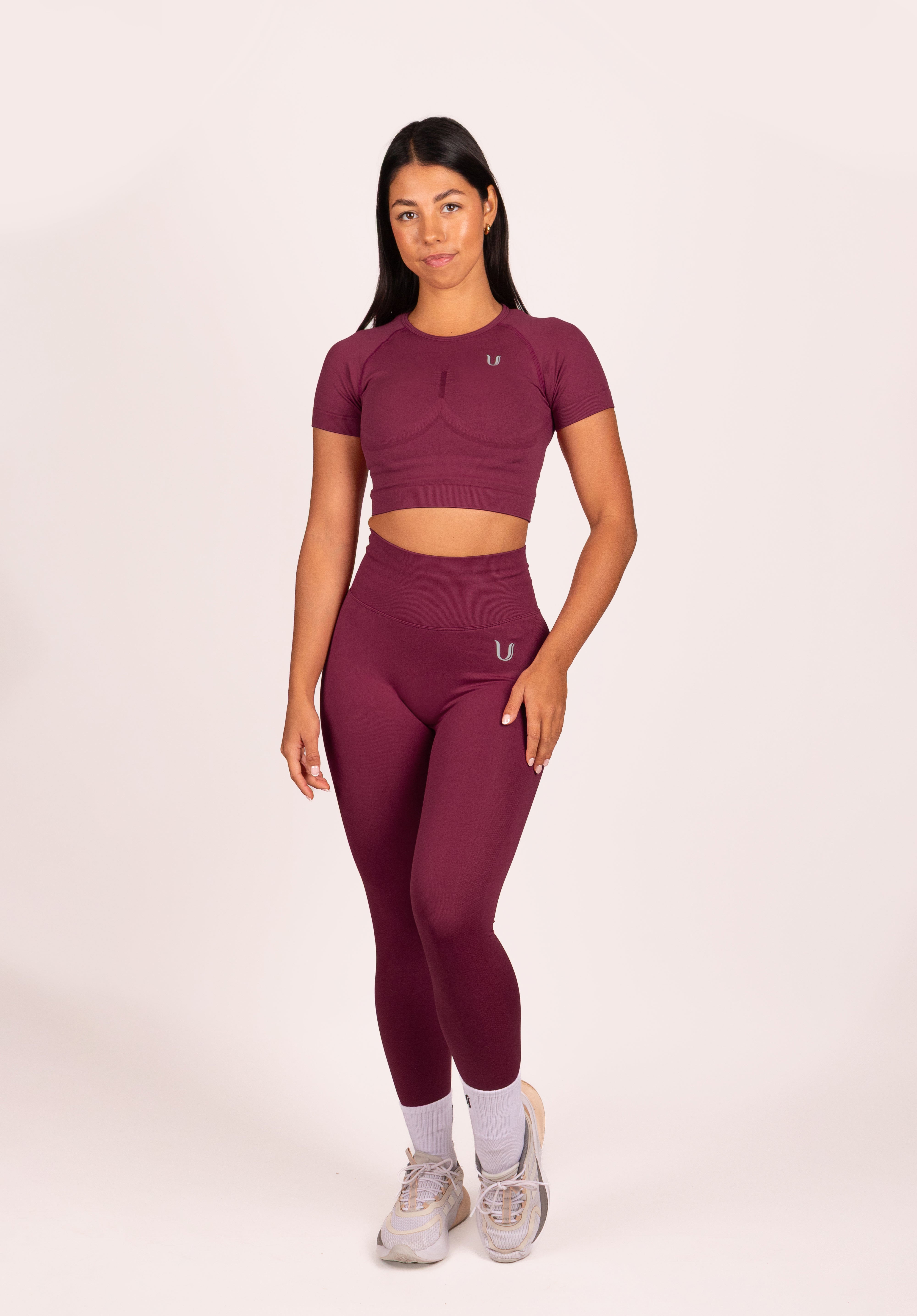 Leonie Top Shirt Wijnrood - Dames sportkleding afbeelding 6