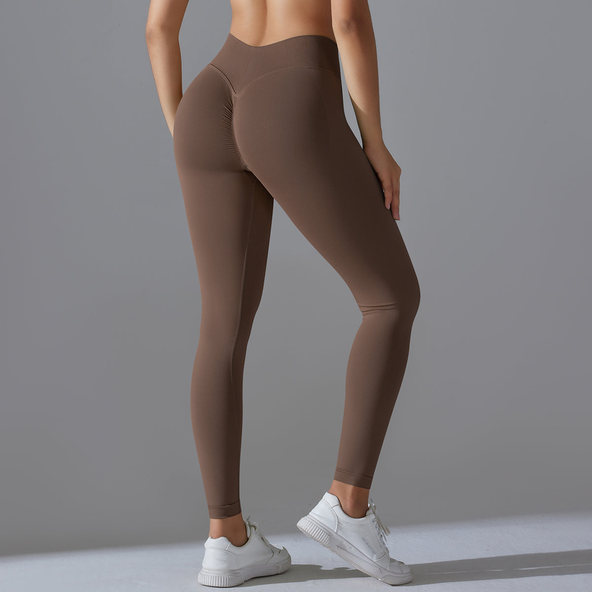 Mila V2 | Scrunch Sport Legging - Marrón﻿