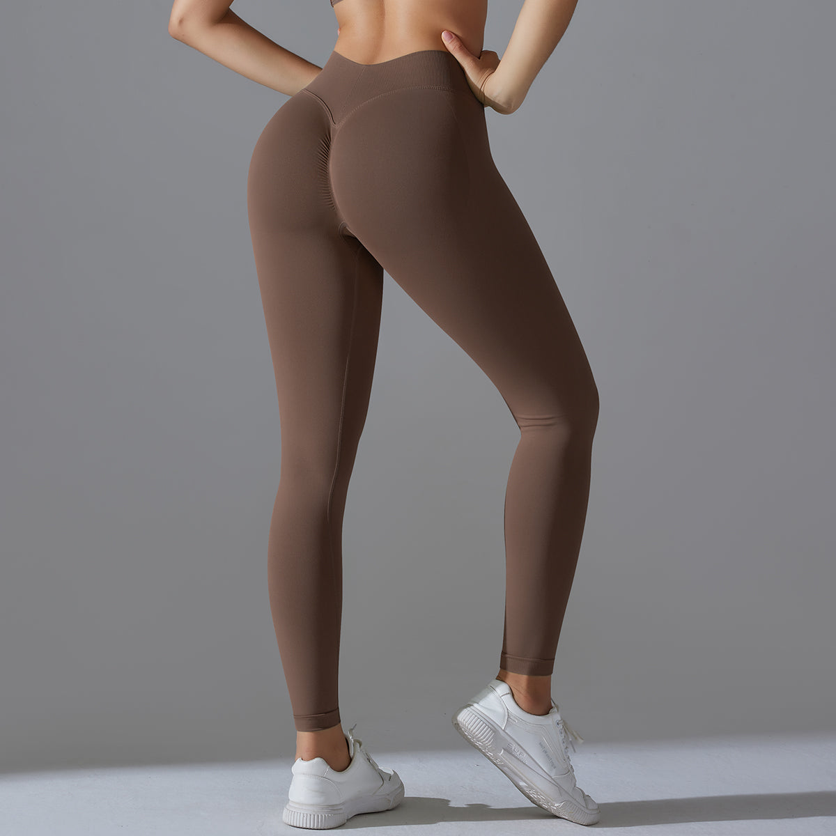 Mila V2 | Scrunch Sport Legging - Marrón﻿