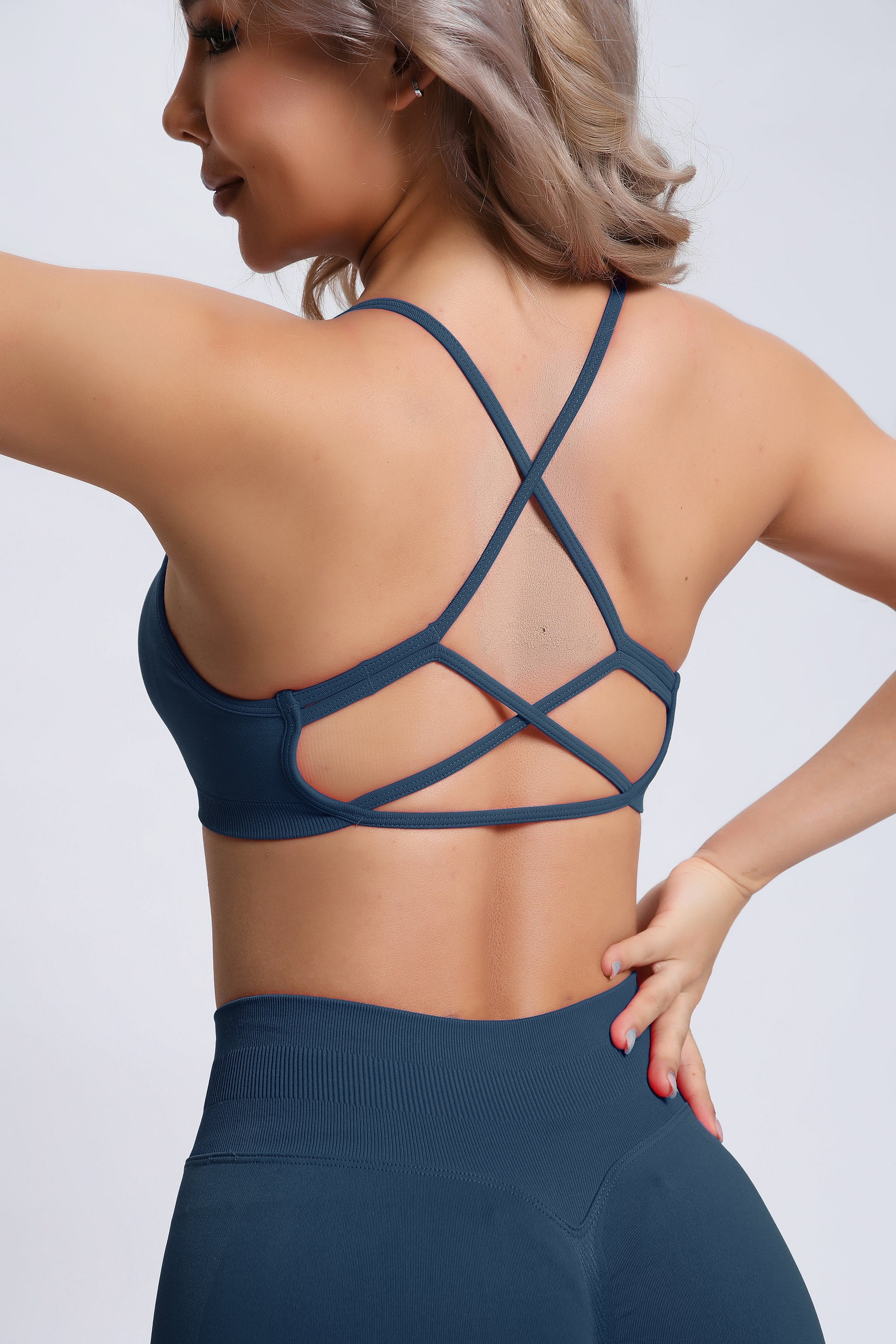 Joy | Crossback Sport-BH – Donkerblauw