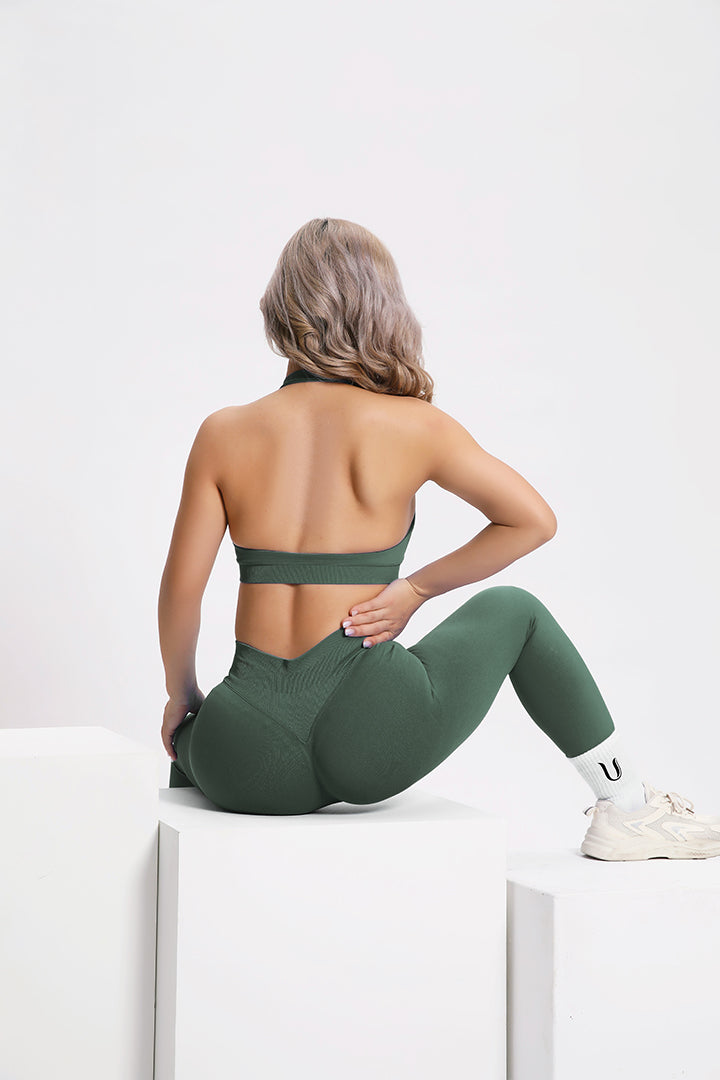 Beau | High Performance Legging - Groen