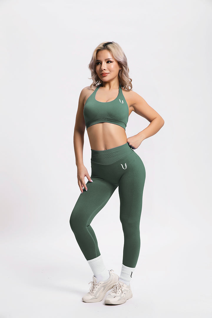 Beau | High Performance Legging - Groen