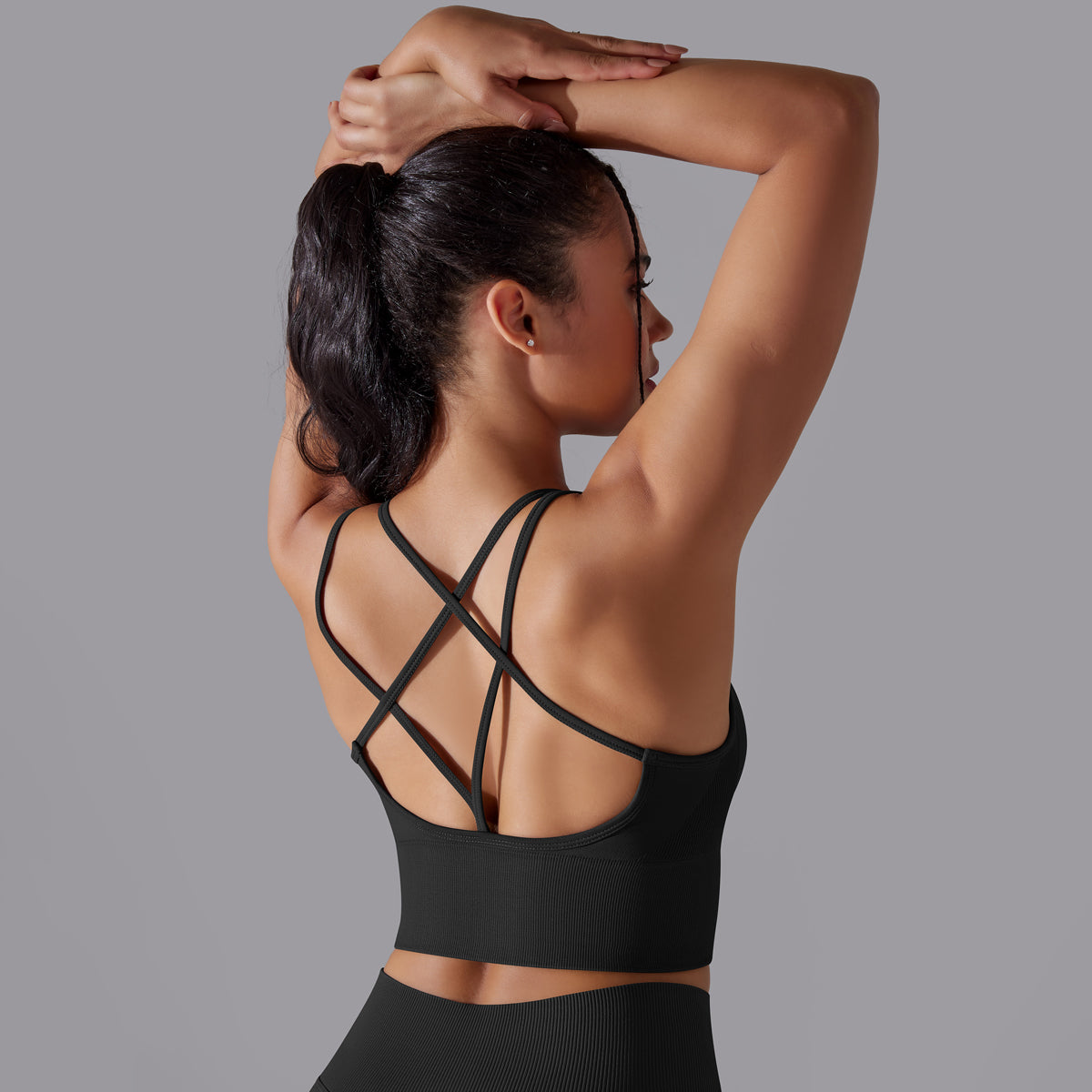 Daisy | Strap Sport Bra - Zwart