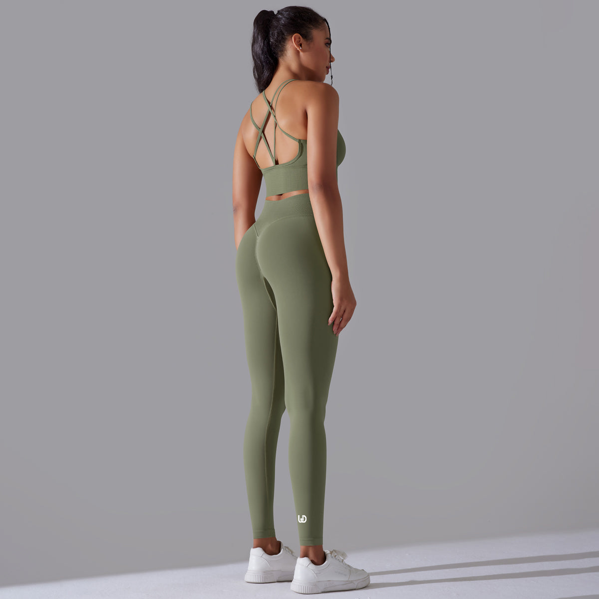 Daisy | Legging - Groen Grijs