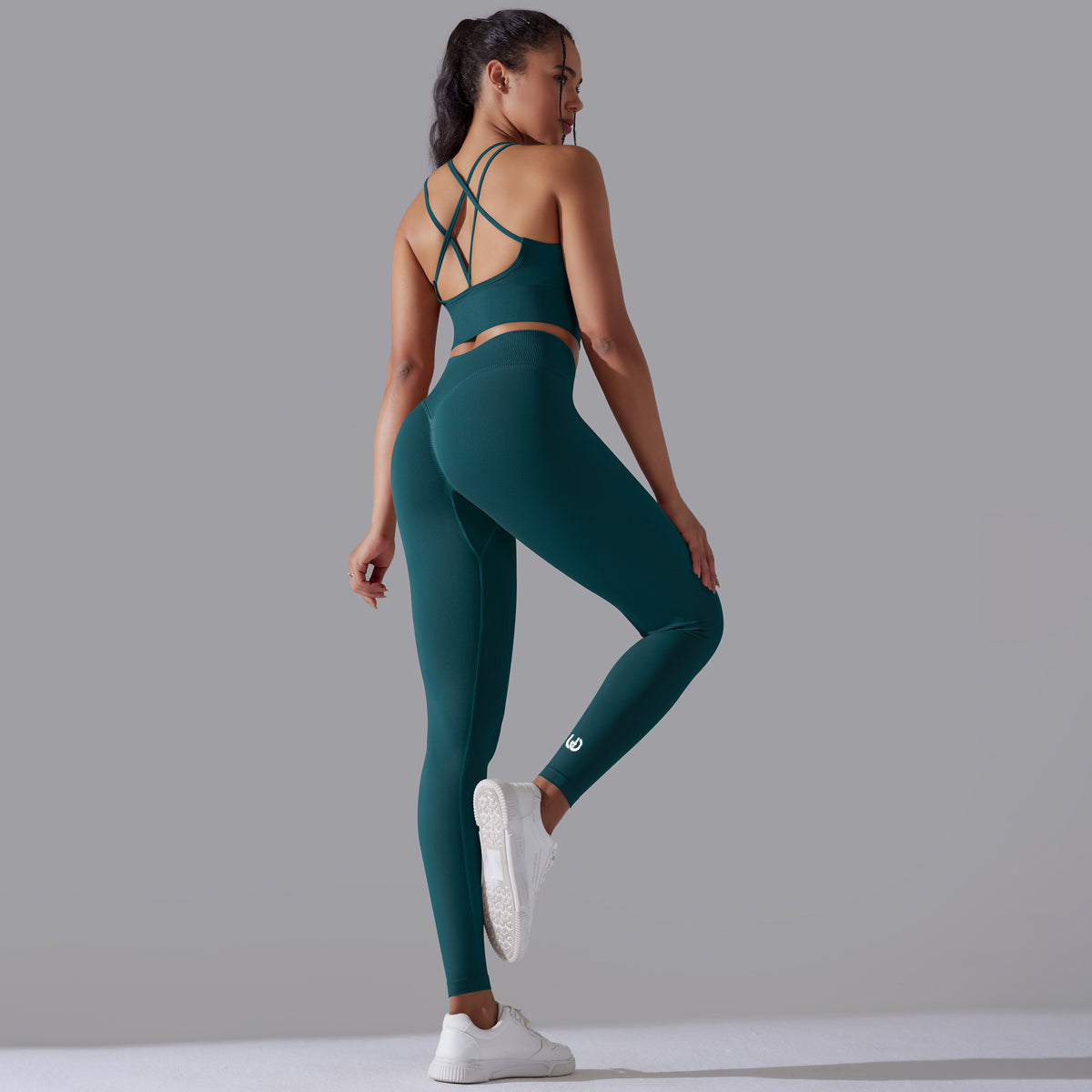 Daisy | Leggings Ensemble Haut - VertFoncé