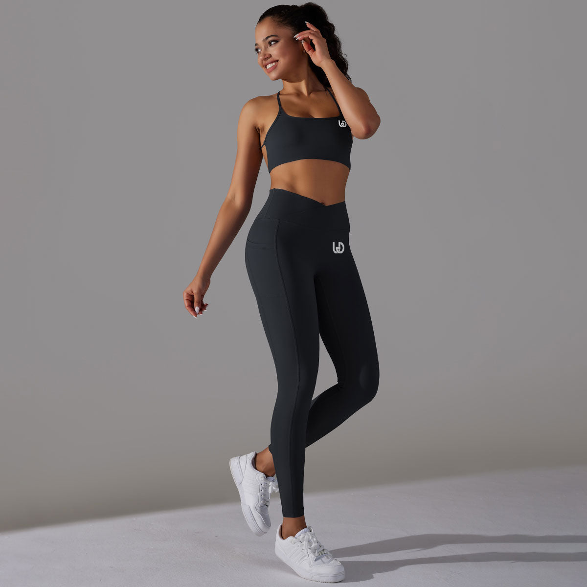 Mila | Legging-Top Set - Zwart