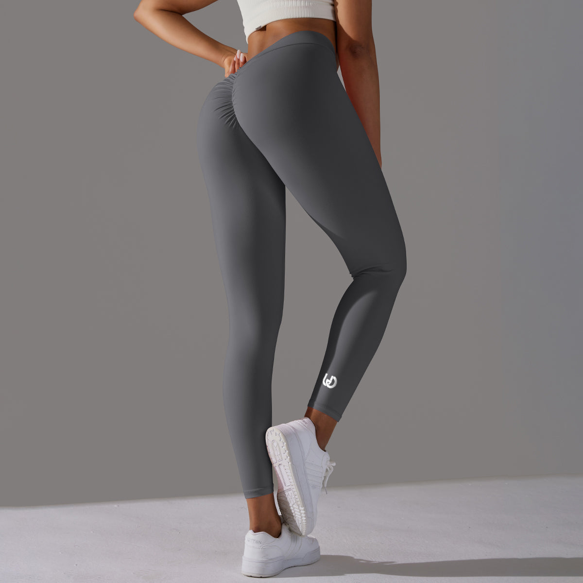 Emma | Leggings Extra Scrunch - Gris Oscuro