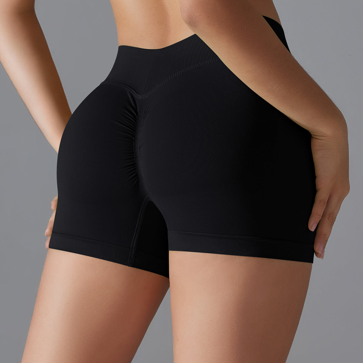 Mila V2 | Scrunch Sport Short - Zwart