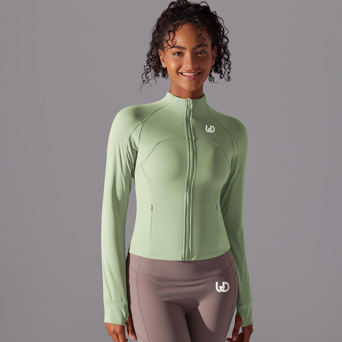 Chloe | Performance Zipper Jacket - Green