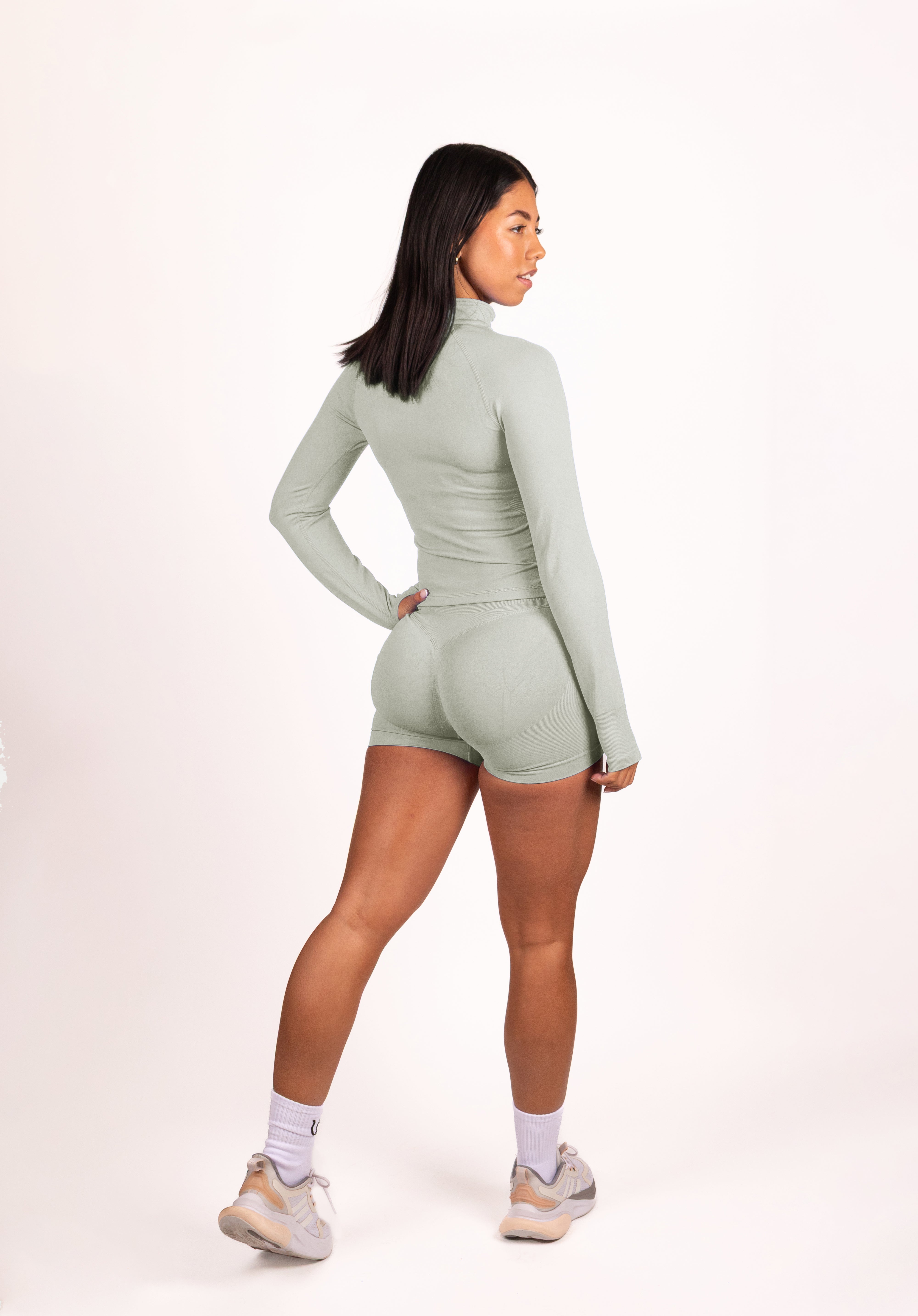 Beau | Premium High Performance Scrunch Short - Grijs