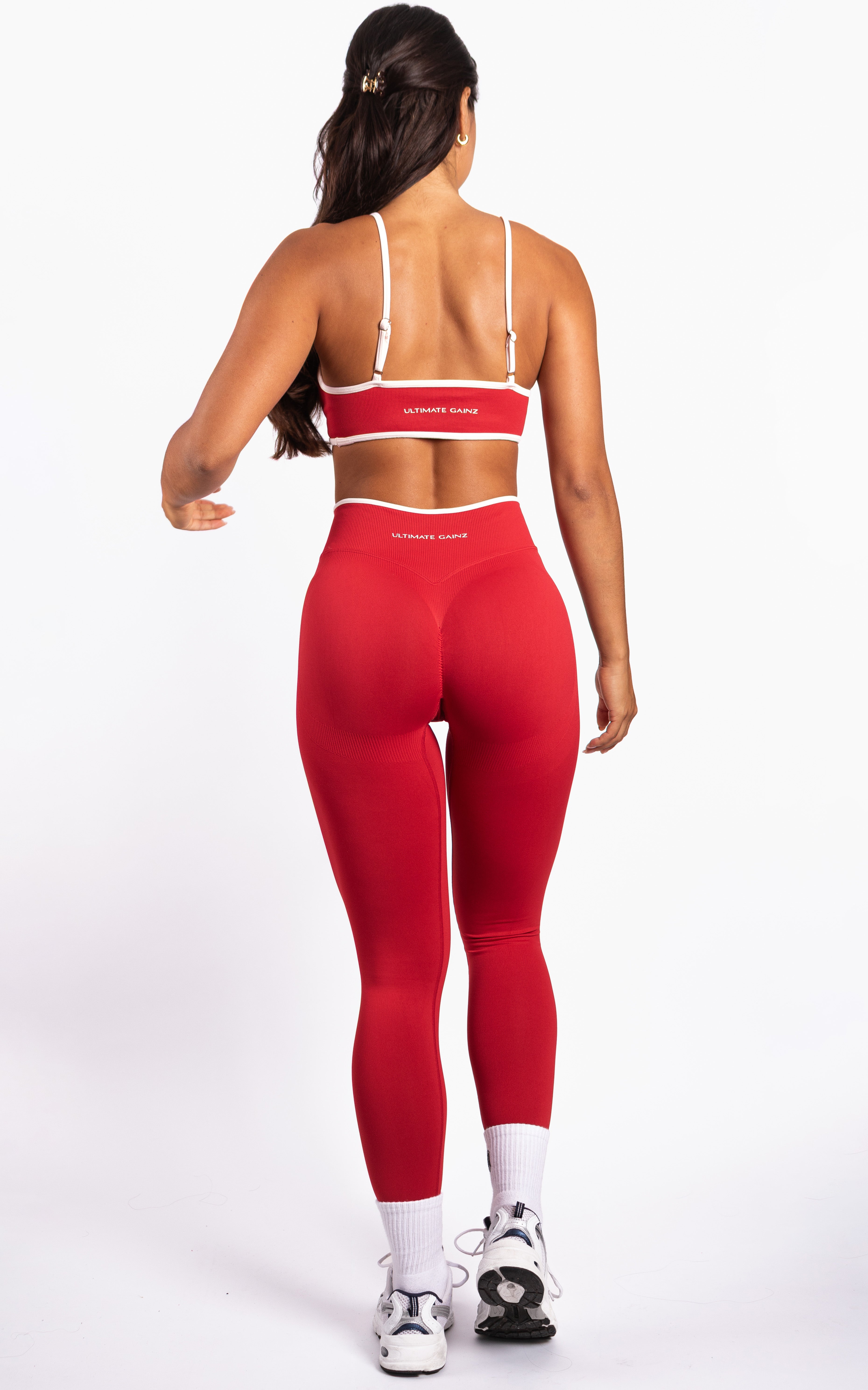 Ivy Dames Seamless Shape Legging Rood | Ultimate Gainz