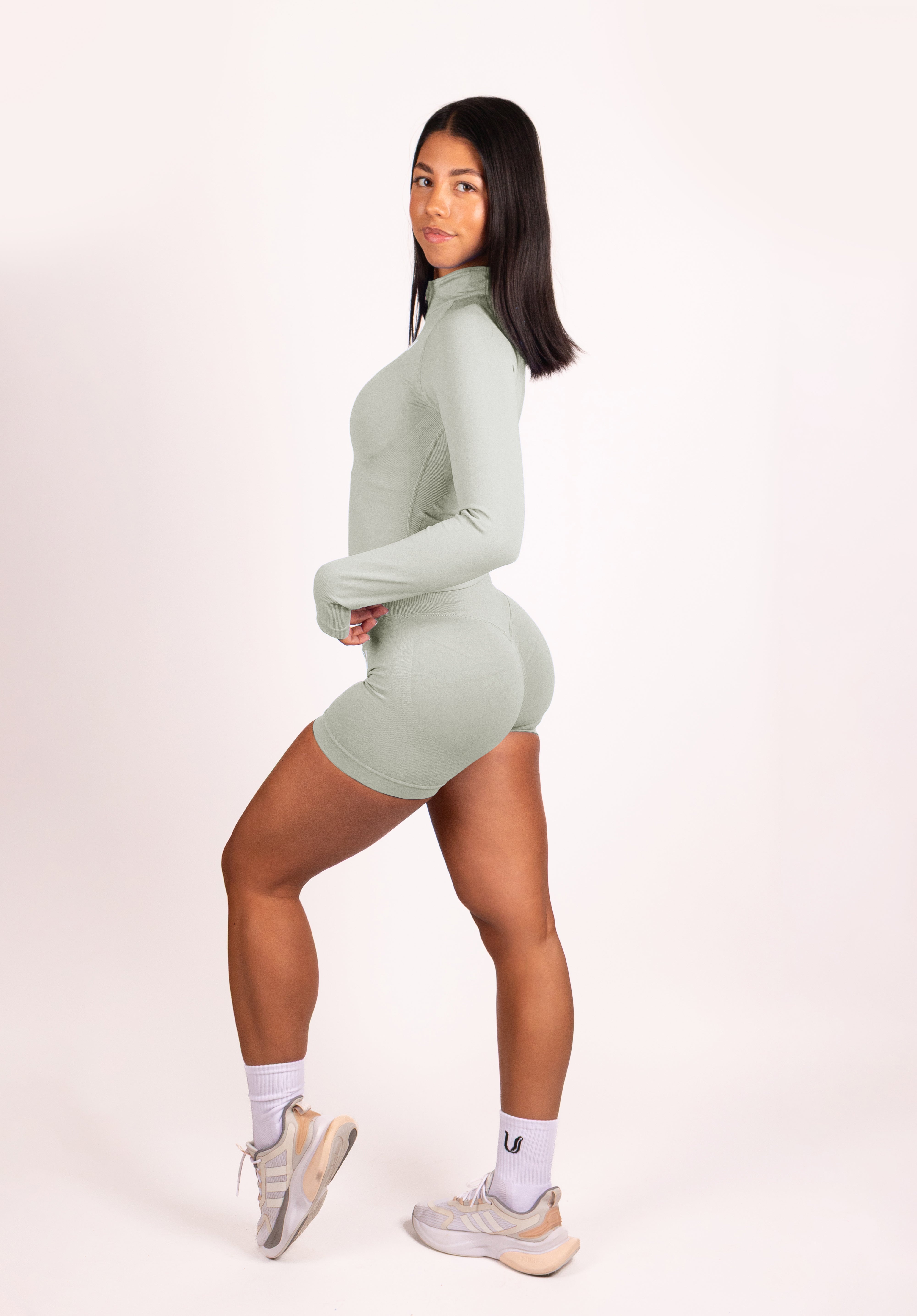 Beau | Premium High Performance Scrunch Short - Grijs