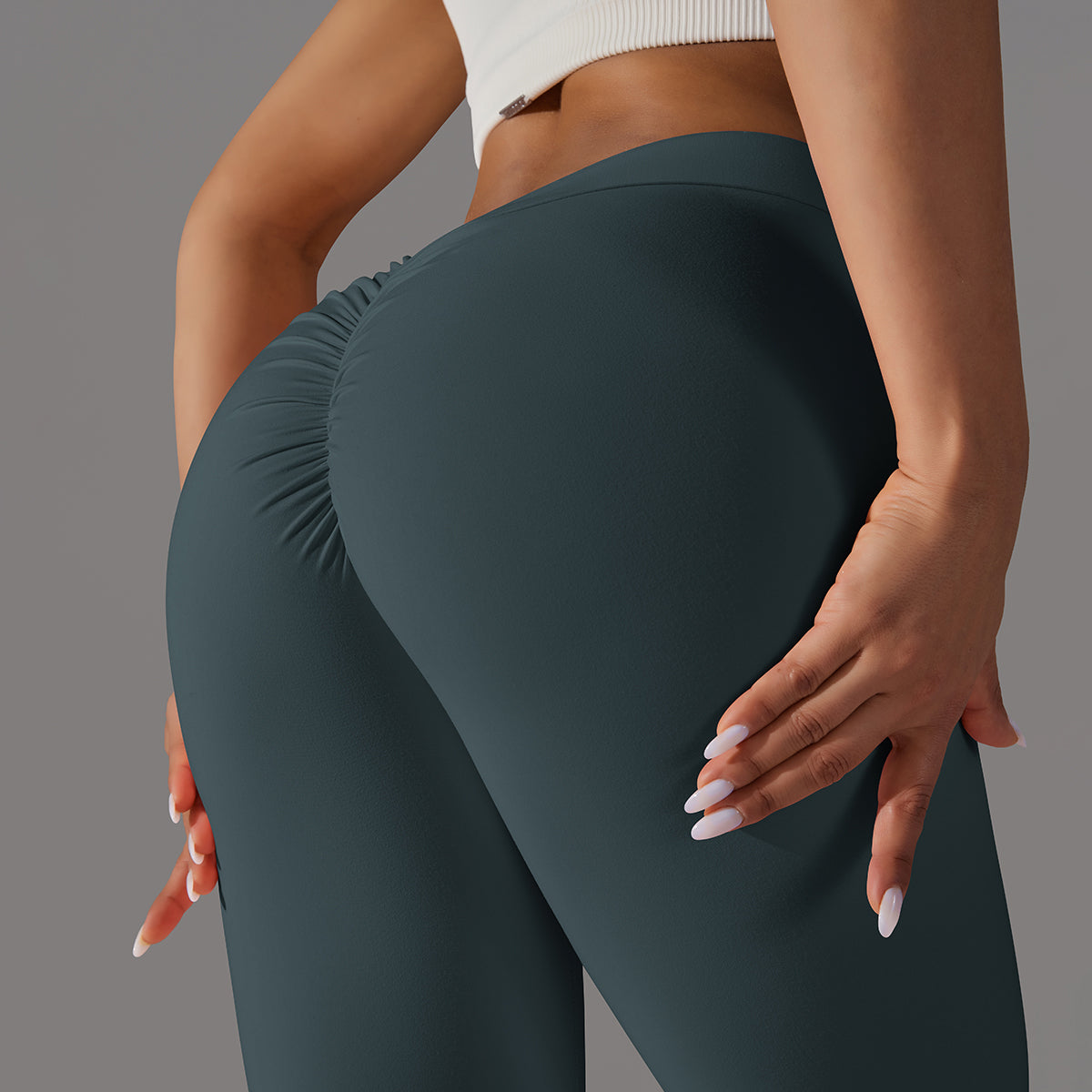 Emma | Legging Extra Scrunch - ForestGreen