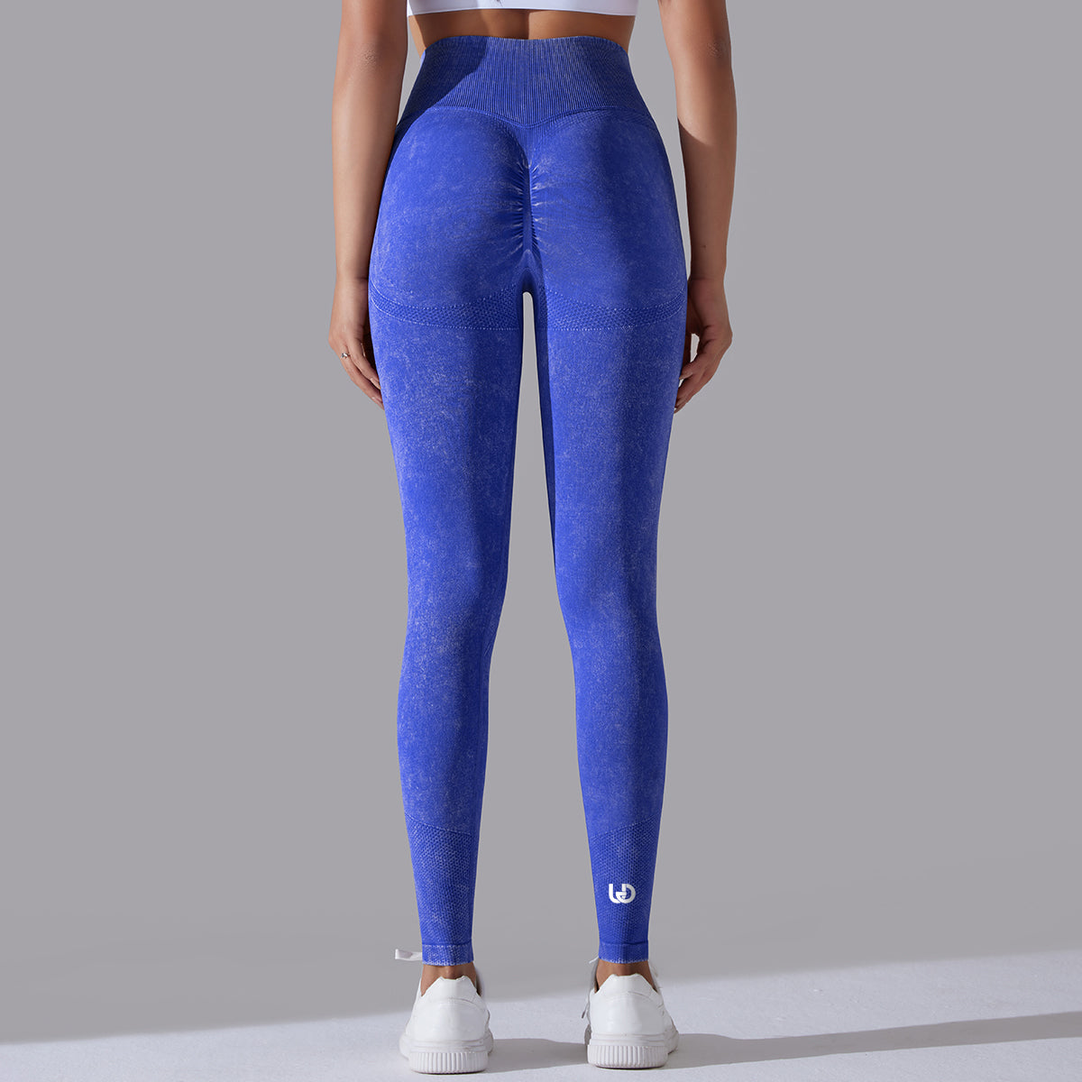 Jane | Legging Scrunch Patronen - Blauw