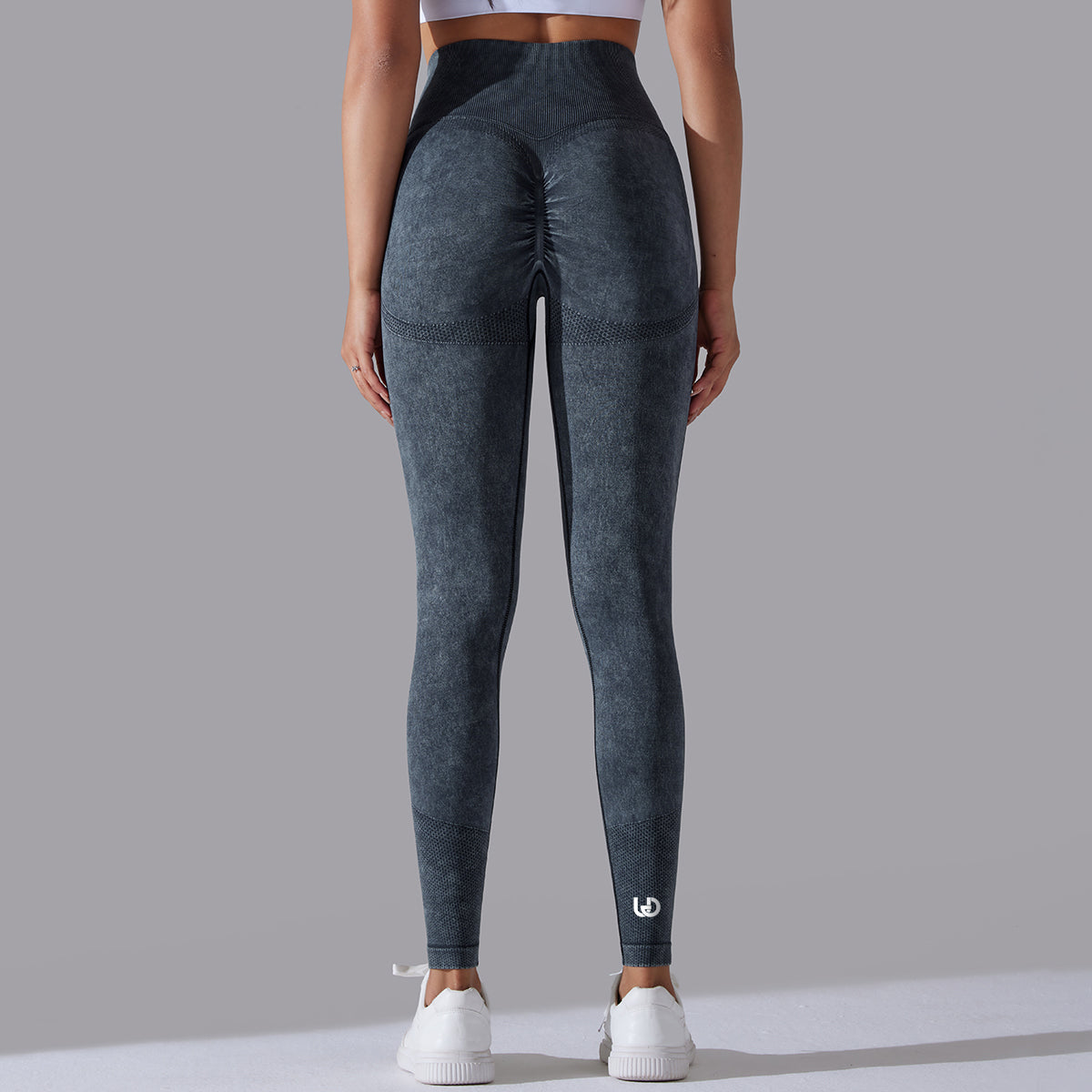 Jane | Legging Scrunch Patronen - Zwart