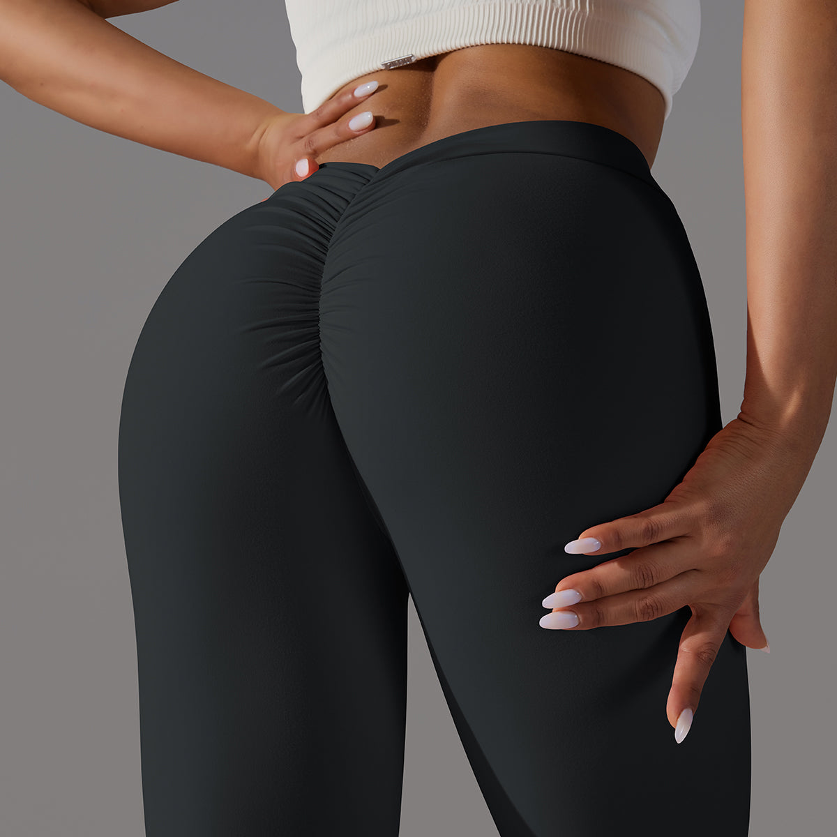 Emma | Legging Extra Scrunch - Zwart