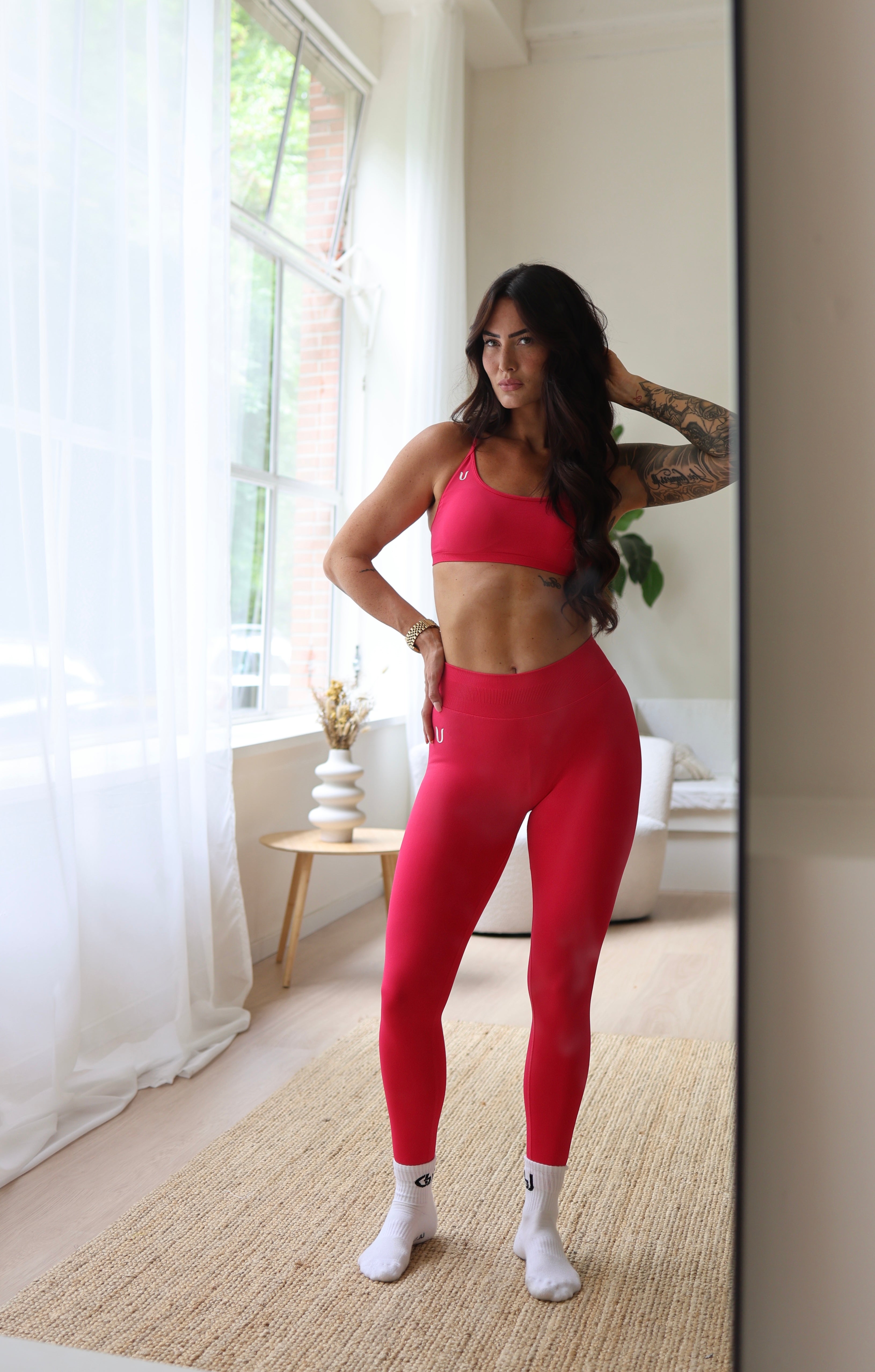 Joy | Crossback Sport-BH – Roze Rood