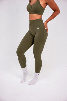 Luna | Premium Seamless Scrunch Legging - Groen
