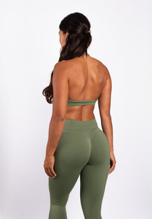 Beau | Halter Support Bra - Groen