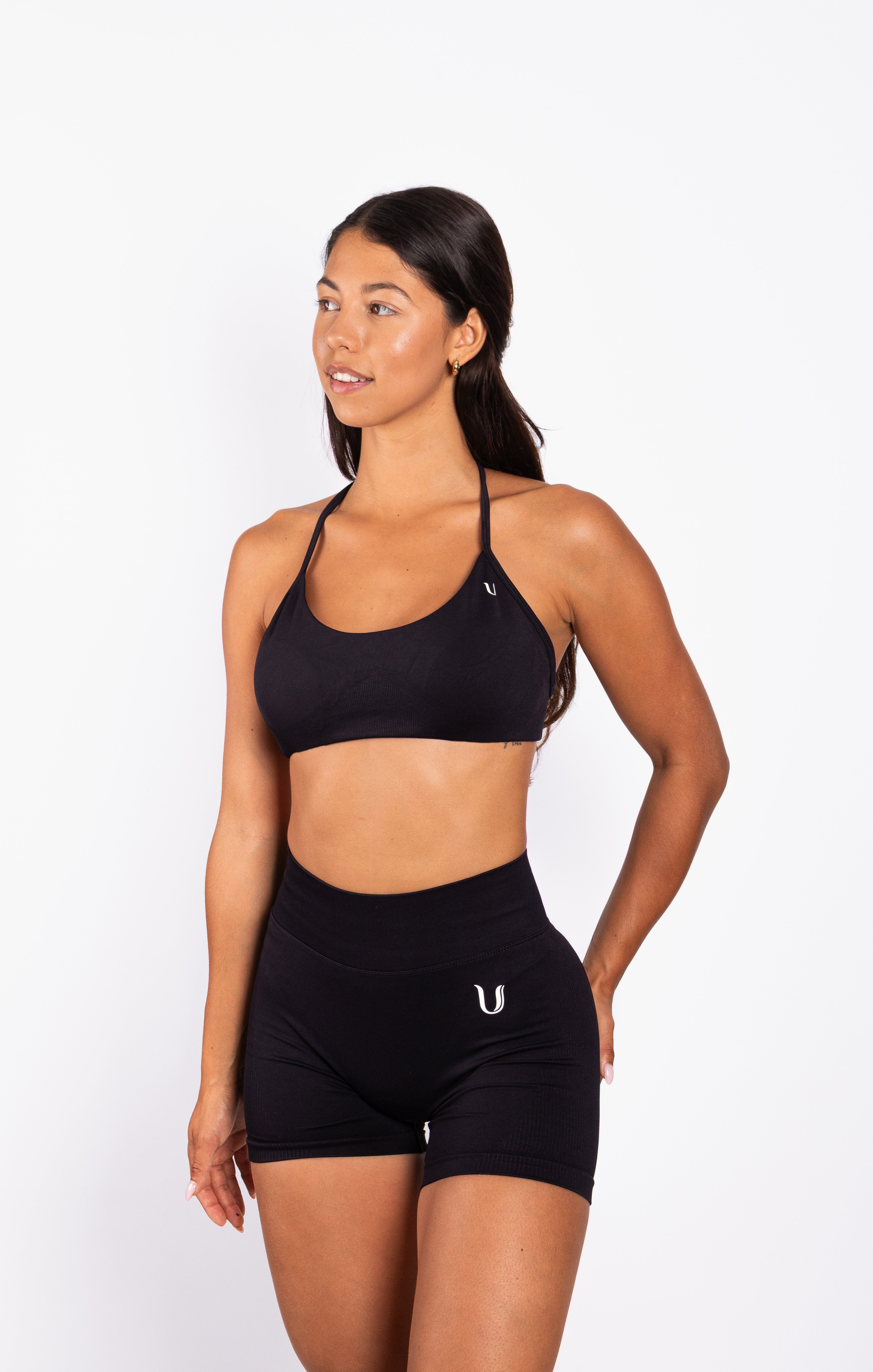 Nova | Seamless Open Rug Bra – Zwart