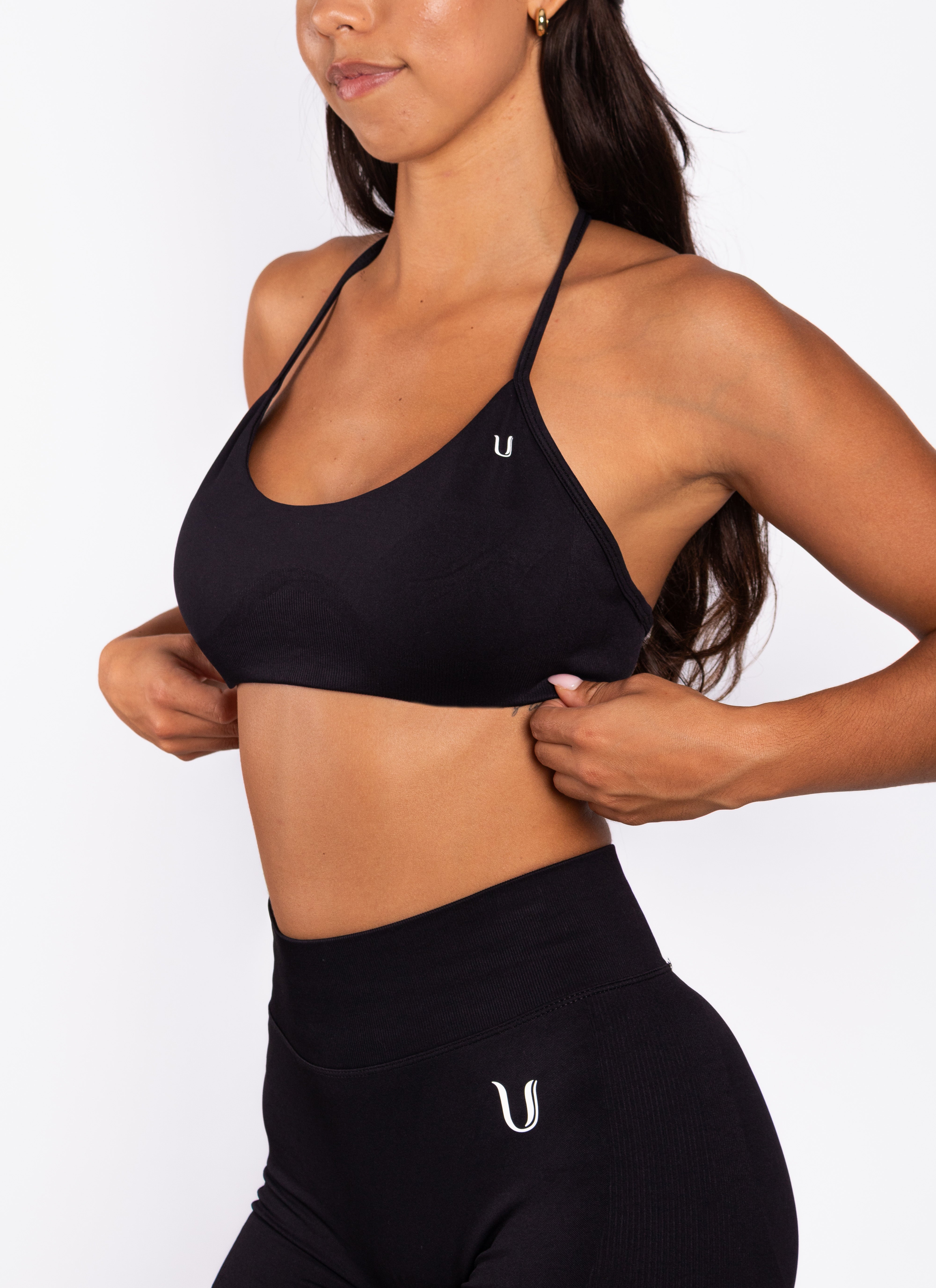 Nova | Seamless Open Rug Bra – Zwart