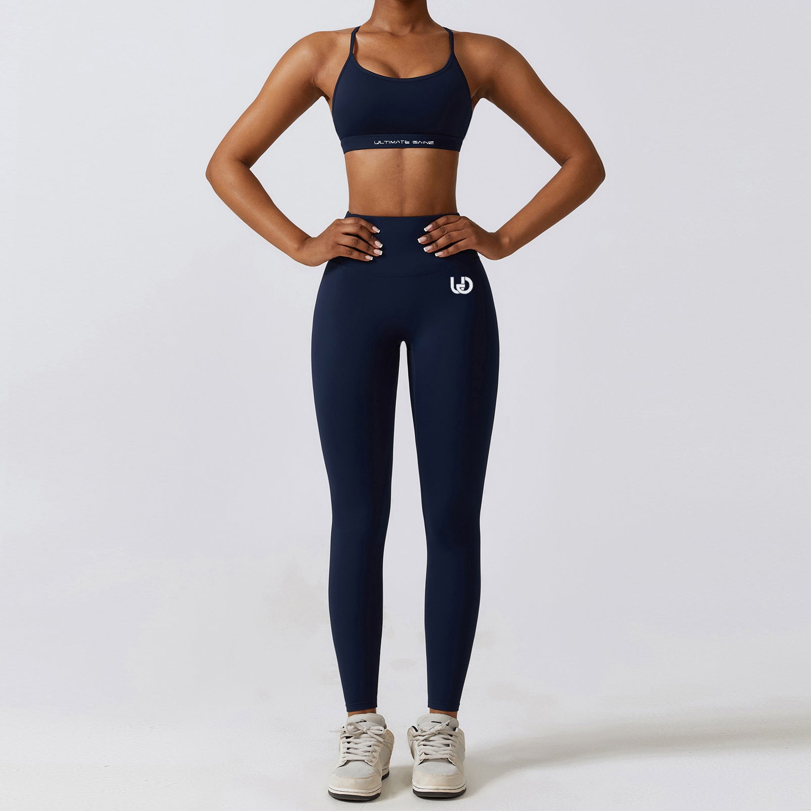 Hailey Set | Naadloze Top Legging - Marineblauw