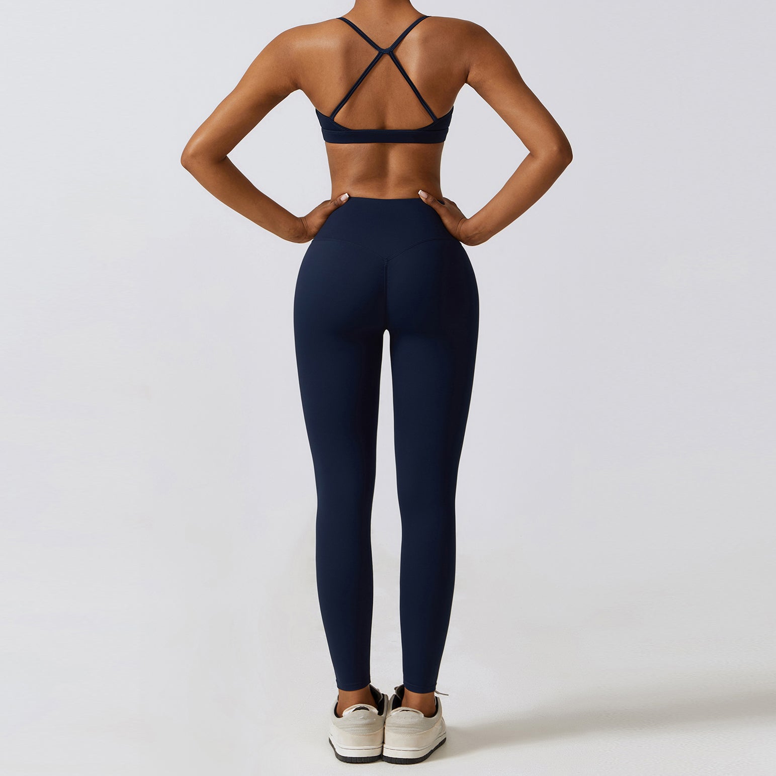 Hailey | Cross-Back Sports BH - Marineblauw