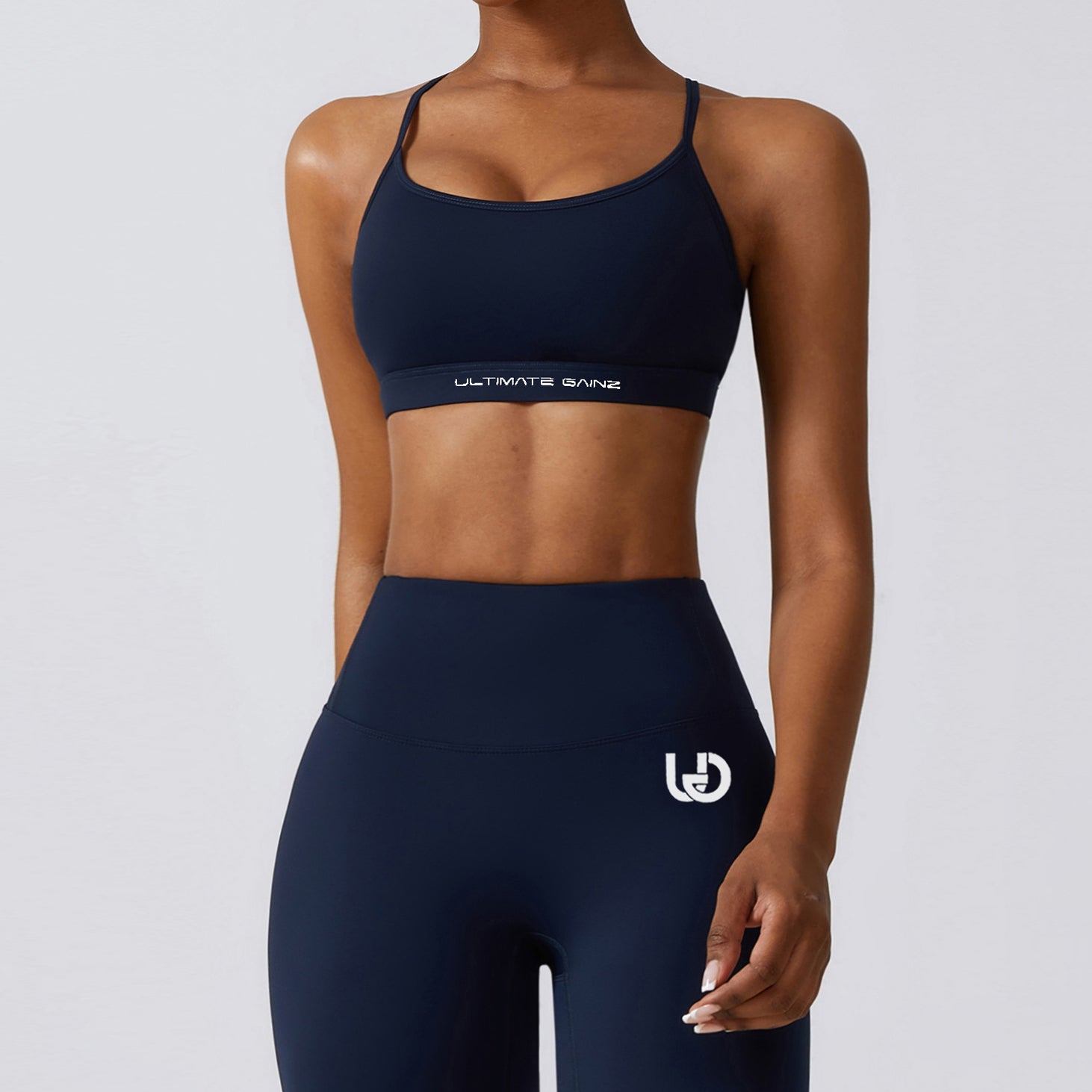 Hailey Set | Seamless Top Legging - NavyBlue