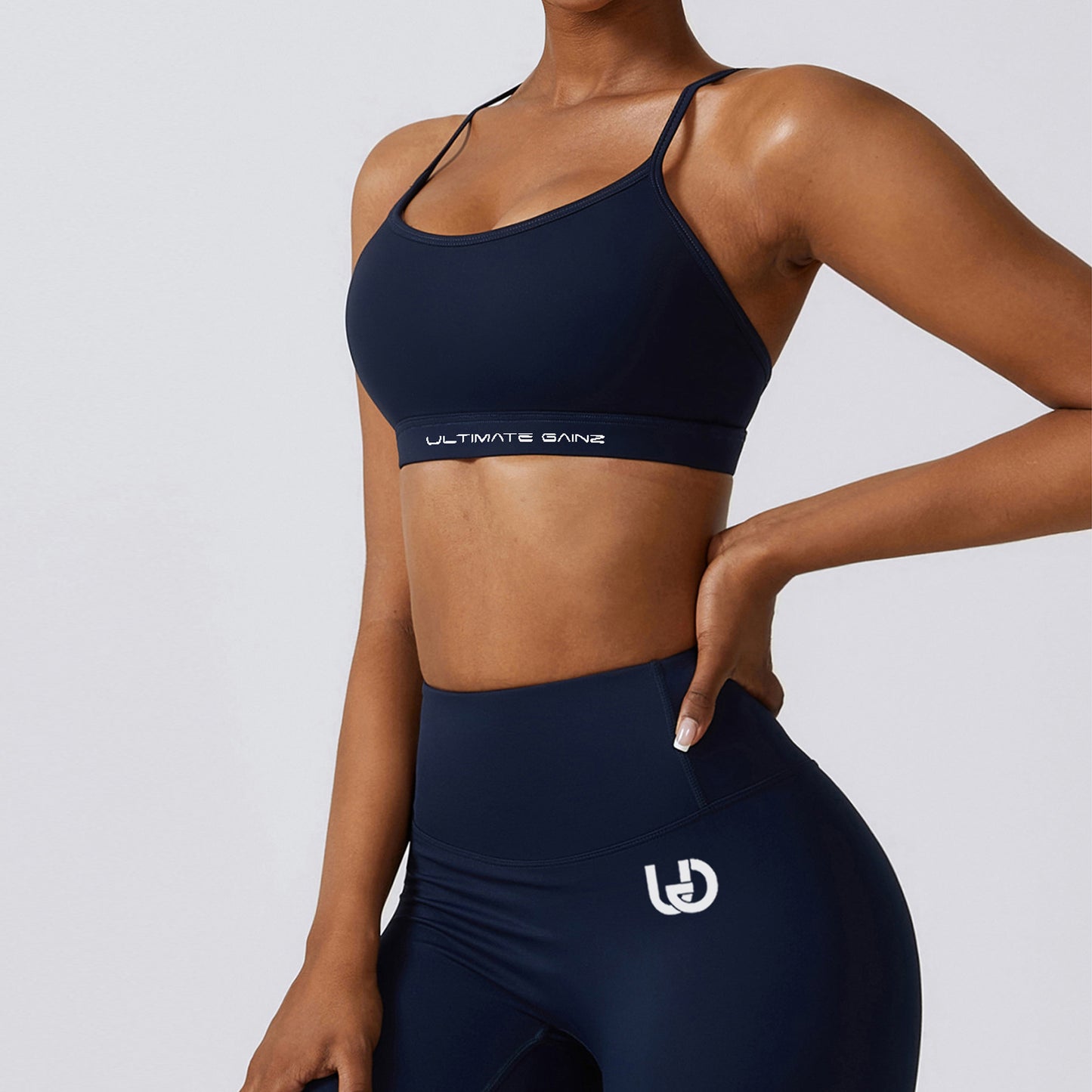 Hailey Set | Seamless Top Legging - NavyBlue