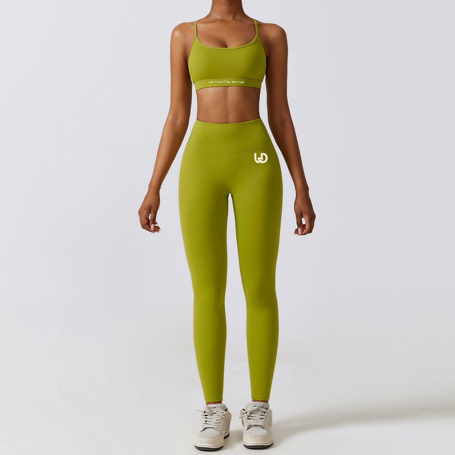 Conjunto Hailey | Legging superior sin costuras - Matcha