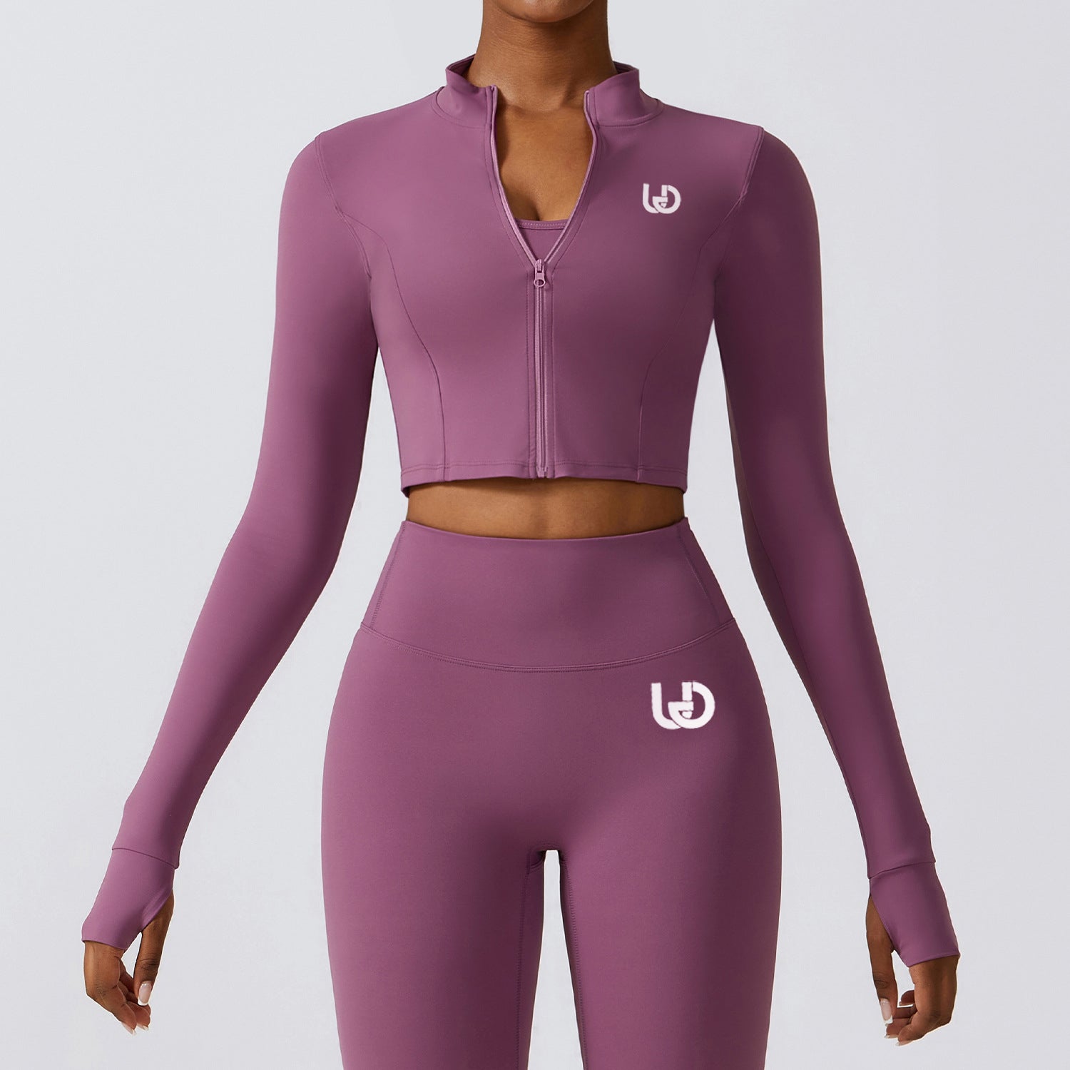 Hailey | Langarm Top - Hellviolett