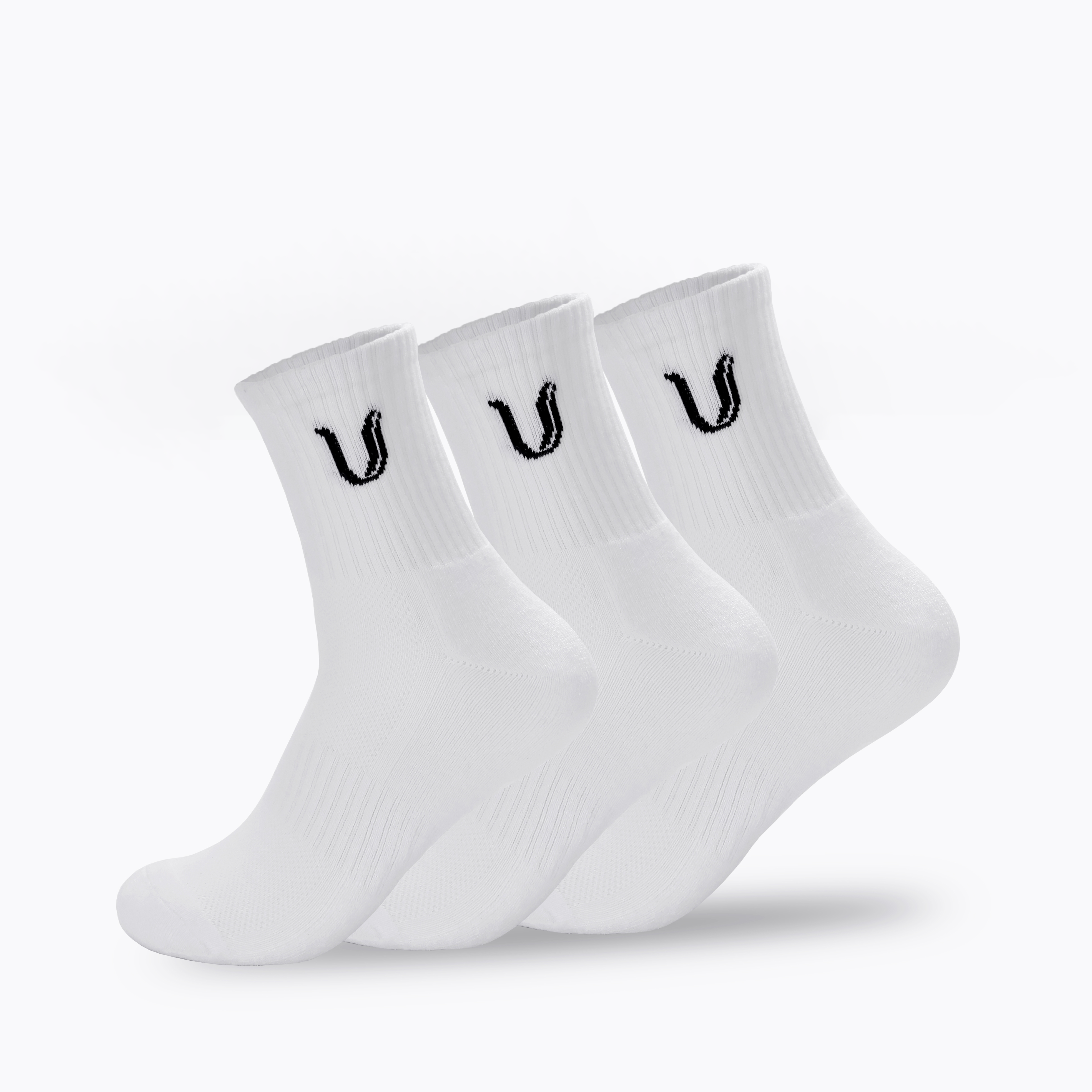 Ultimate Gainz - Performance Sokken Unisex - Wit 1 Paar