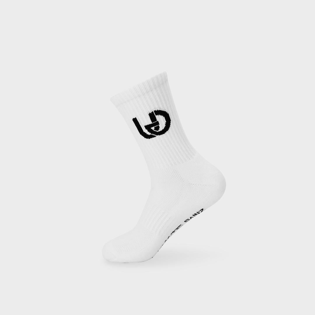 Ultimate Gainz - Calcetines de Rendimiento Unisex - Blanco 1 Par