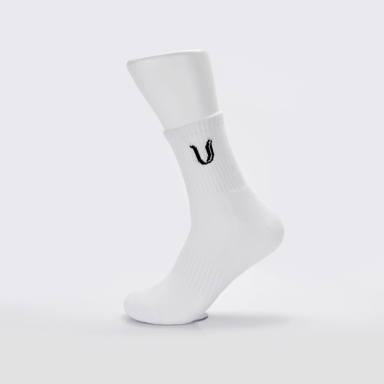 Ultimate Gainz - Performance Sokken Unisex - Wit 1 Paar