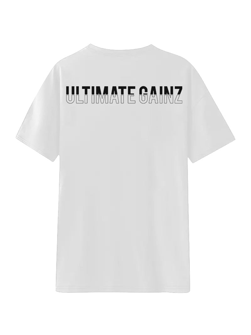 Ultimate Gainz | Oversized Shirt Unisex - Weiß