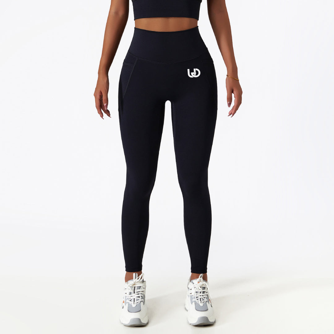 Palmer | Legging Met Zakken Zwart - Ultimate Gainz